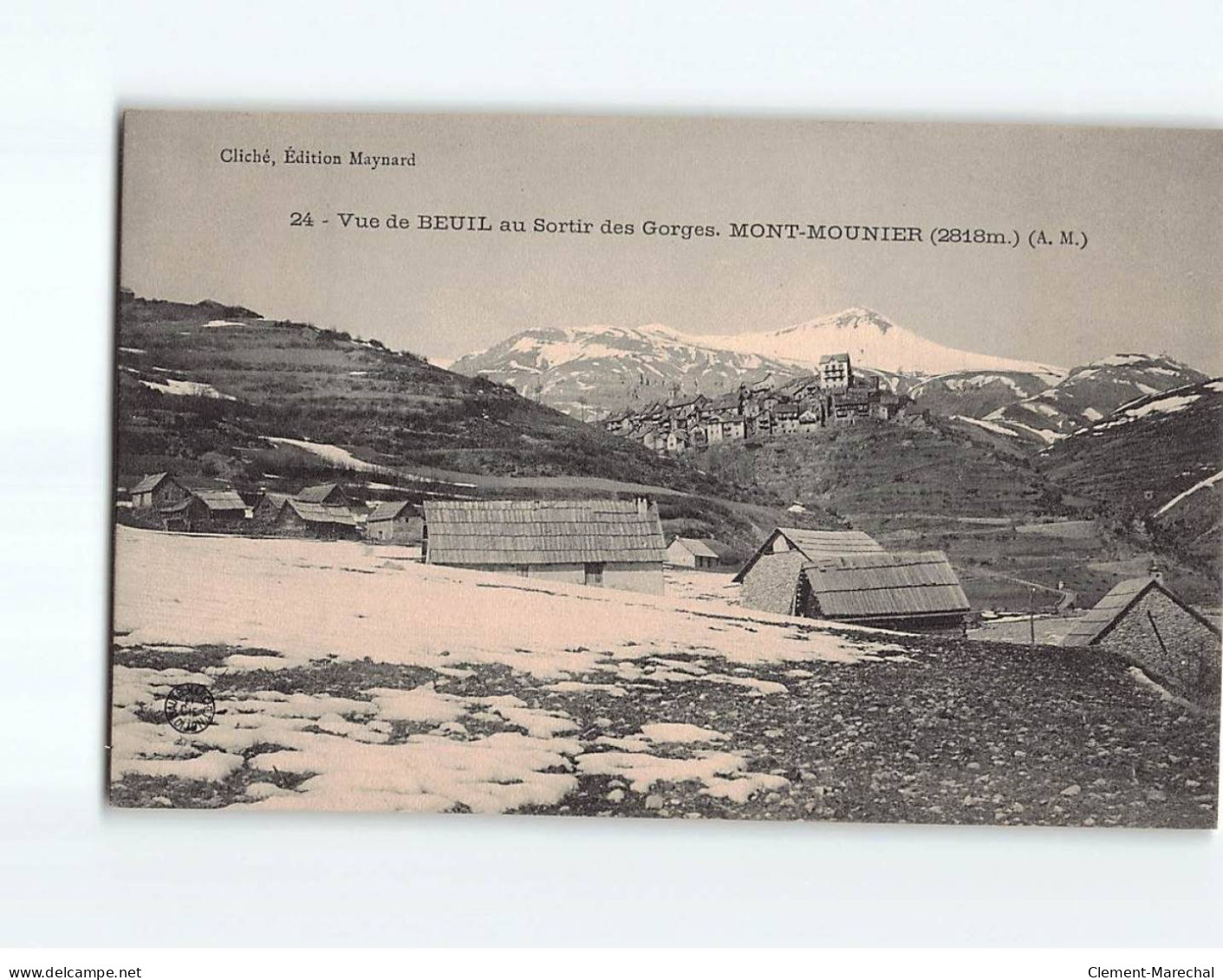 Vue De Beuil Au Sortir Des Gorges Mont-Mounier - Très Bon état - Autres & Non Classés