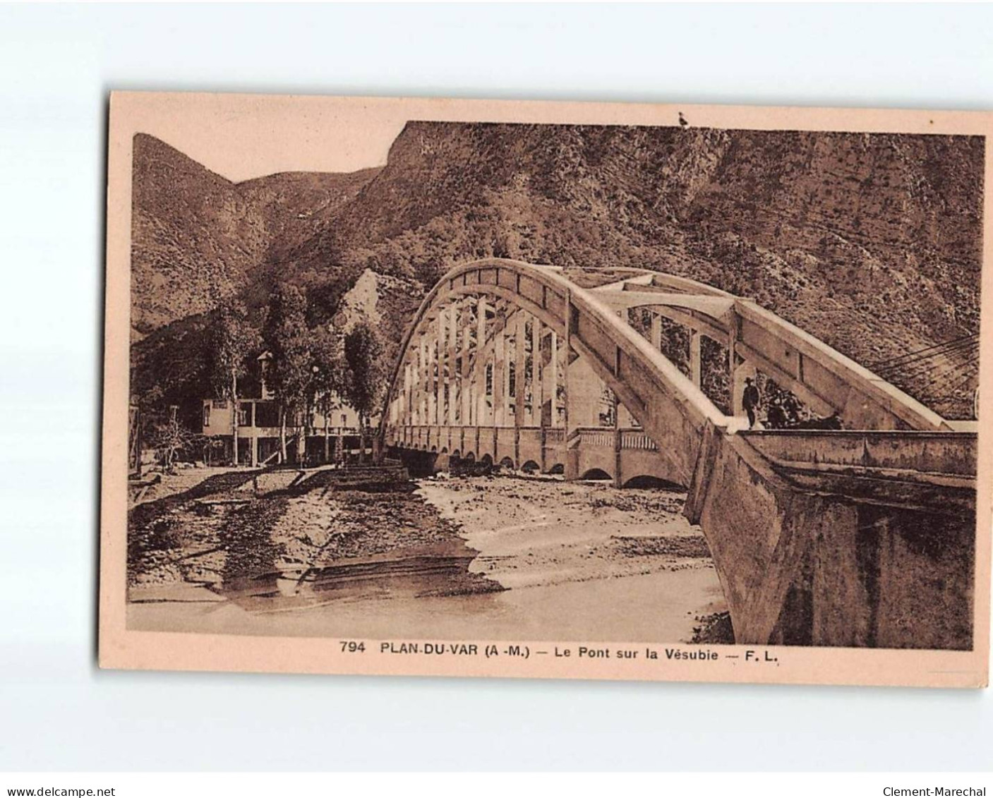 PLAN DU VAR : Le Pont Sur La Vésubie - Très Bon état - Autres & Non Classés
