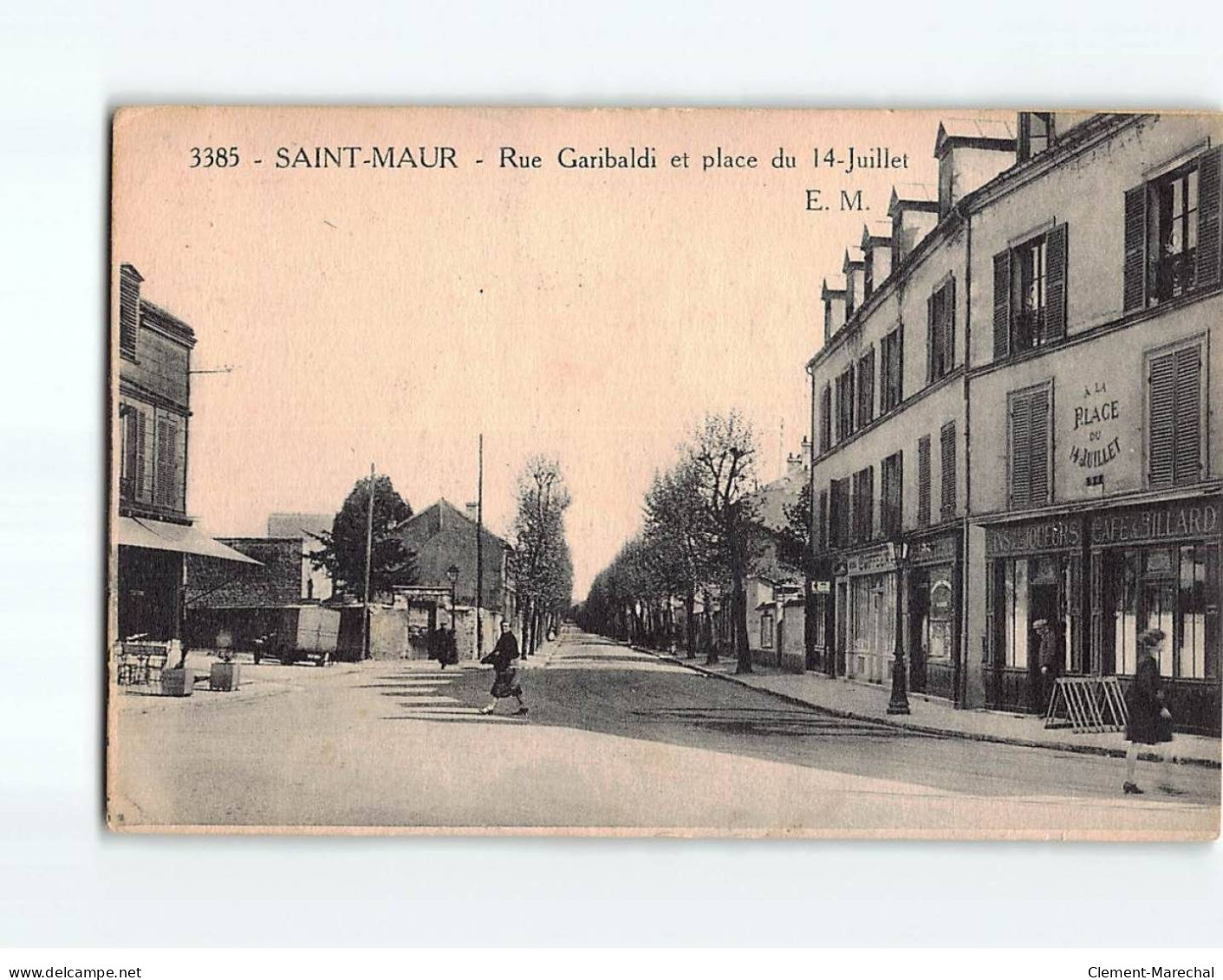 SAINT MAUR : Rue Garibaldi Et Place Du 14 Juillet -  état - Saint Maur Des Fosses