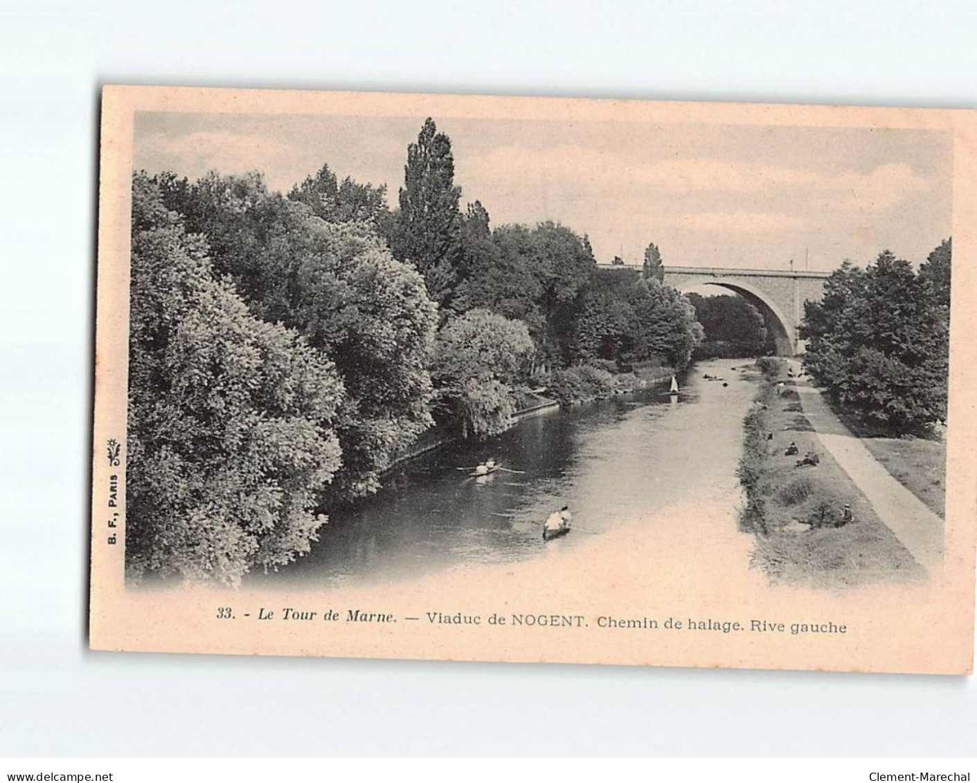 Le Tour De Marne, Viaduc De NOGENT, Chemin De Halage, Rive Gauche - Très Bon état - Nogent Sur Marne