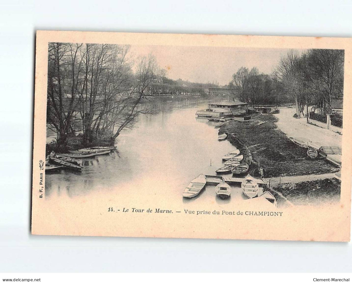 Le Tour De Marne, Vue Prise Du Pont De CHAMPIGNY - Très Bon état - Champigny Sur Marne