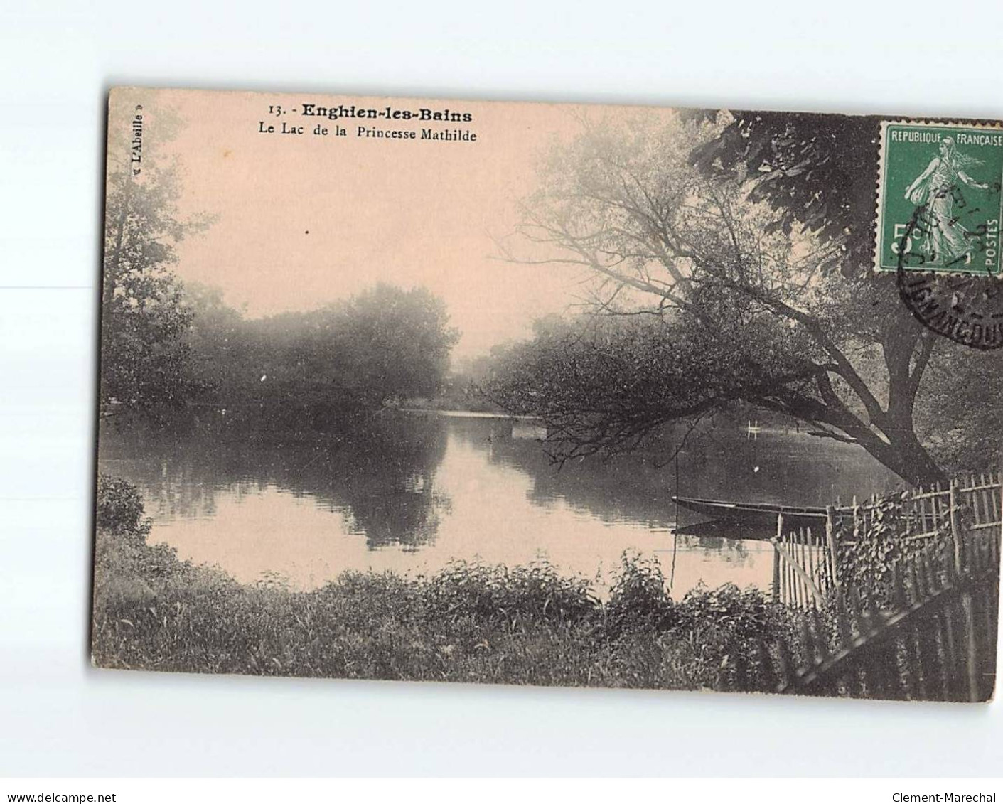 ENGHIEN LES BAINS : Le Lac De La Princesse Mathilde - Très Bon état - Enghien Les Bains