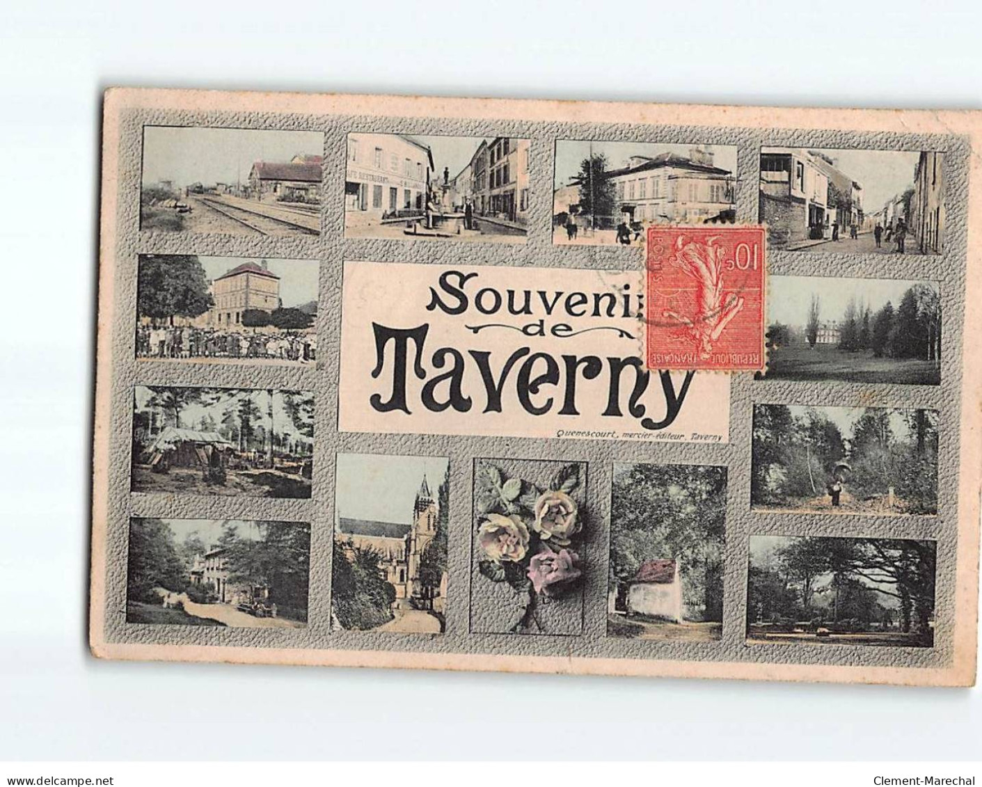 TAVERNY : Carte Souvenir - état - Taverny