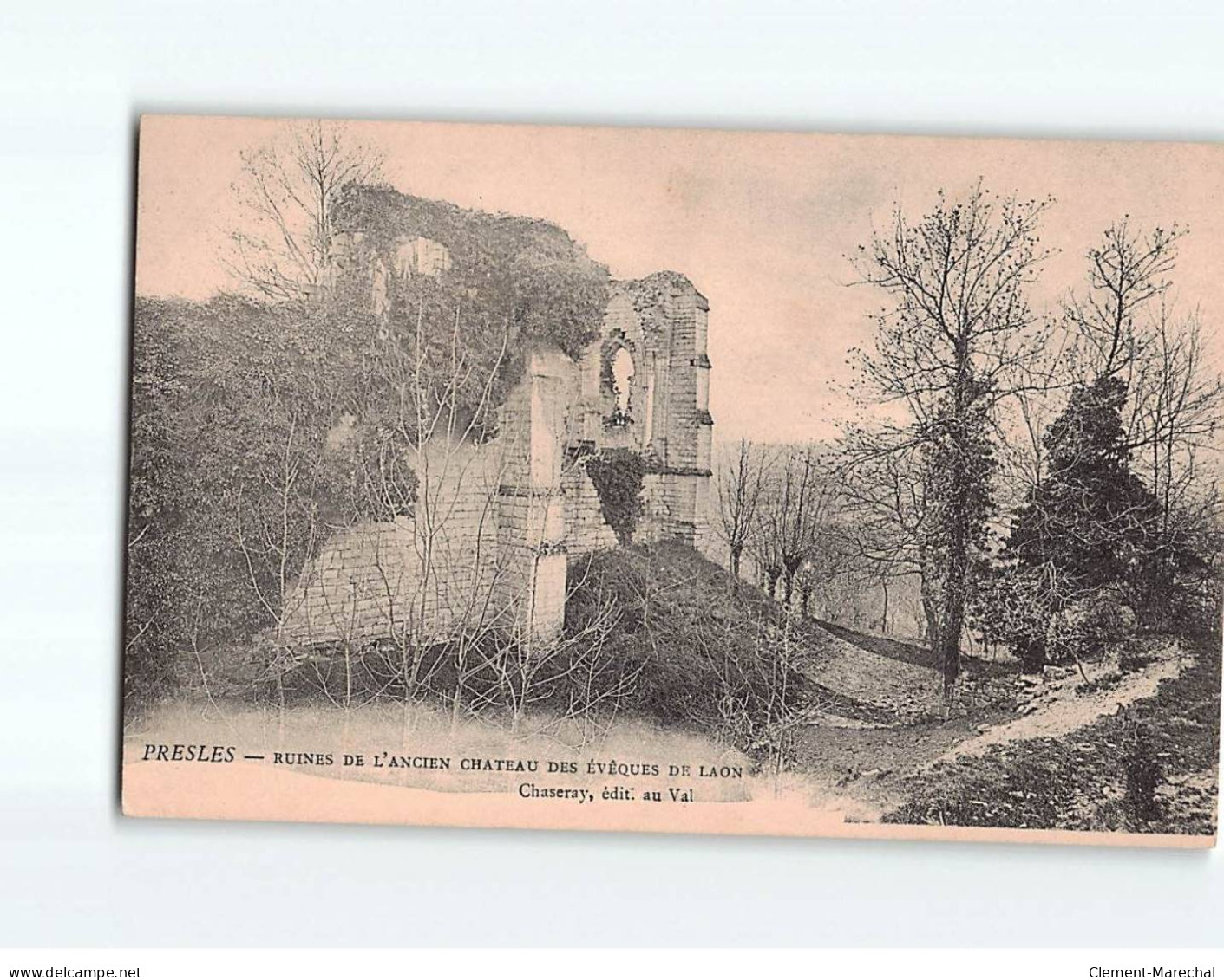 PRESLES : Ruines De L'Ancien Château Des Evêques De Laon - Très Bon état - Presles