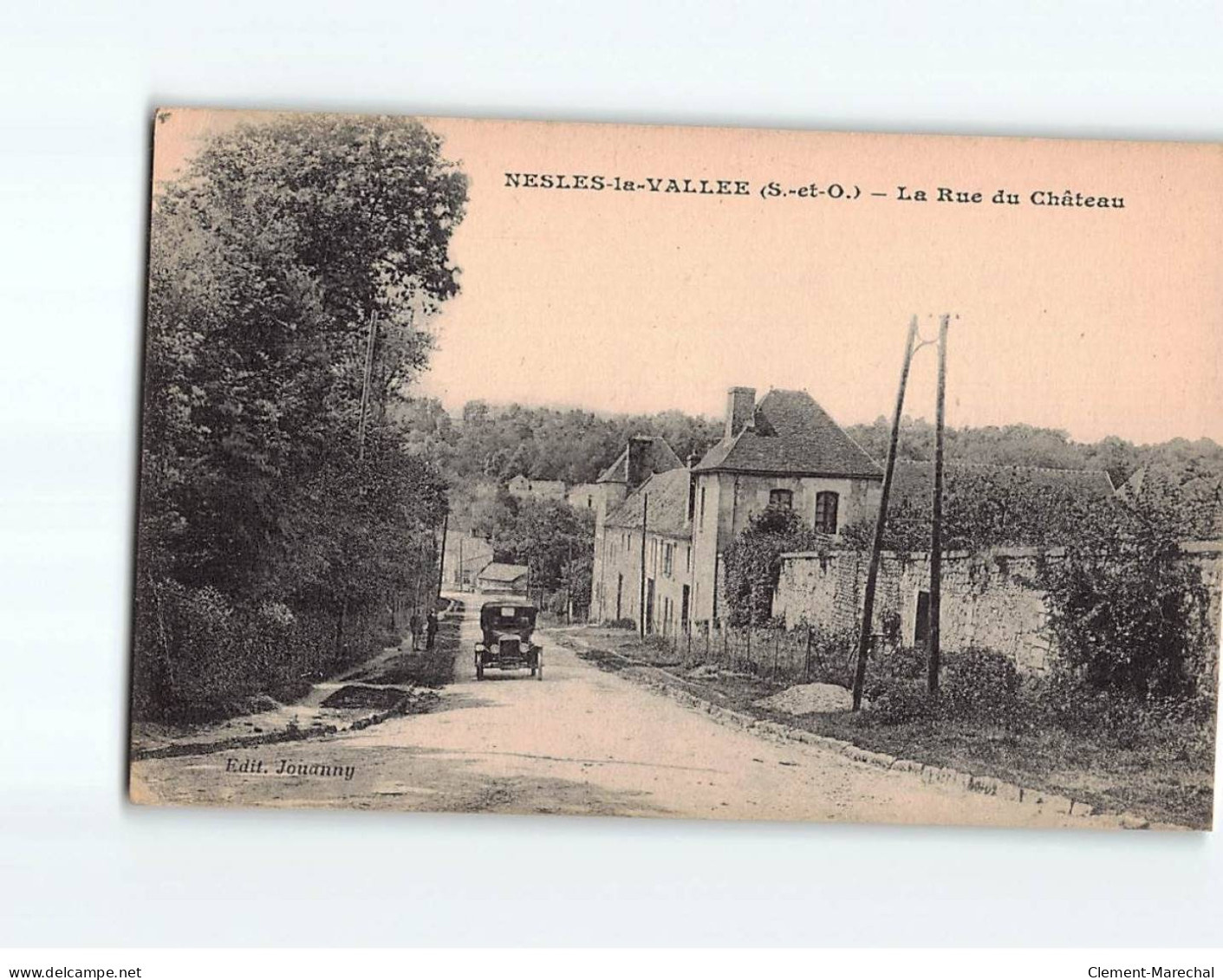 NESLES LA VALLEE : La Rue Du Château - état - Nesles-la-Vallée