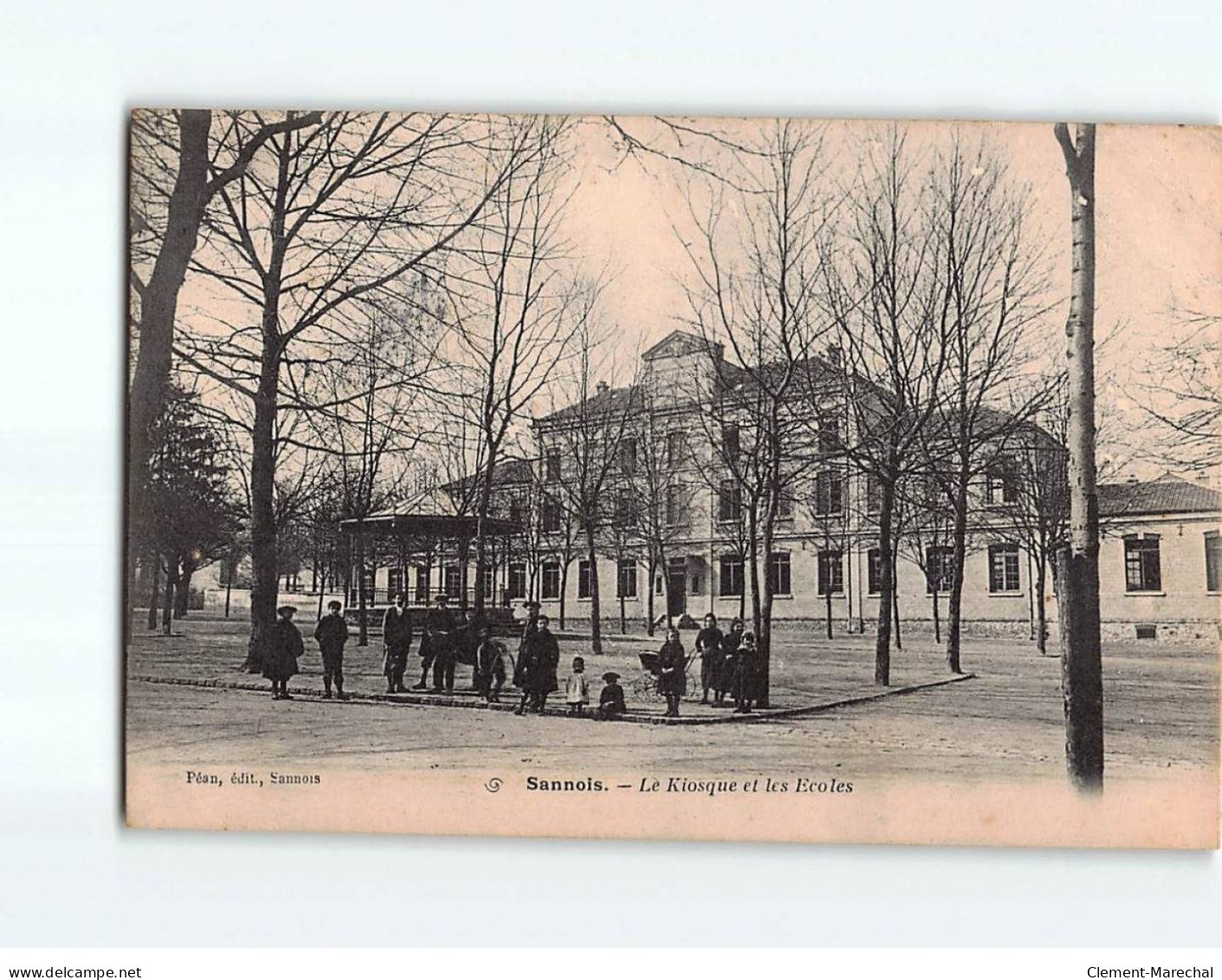 SANNOIS : Le Kiosque Et Les Ecoles - état - Sannois