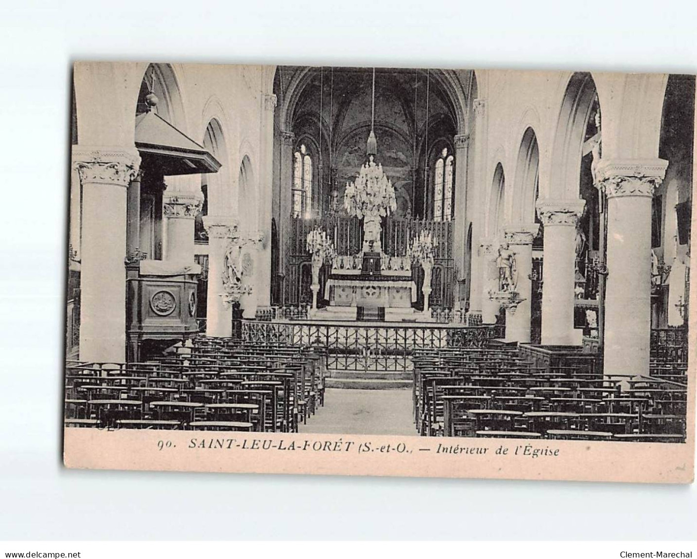 SAINT LEU LA FORET : Intérieur De L'Eglise - état - Saint Leu La Foret