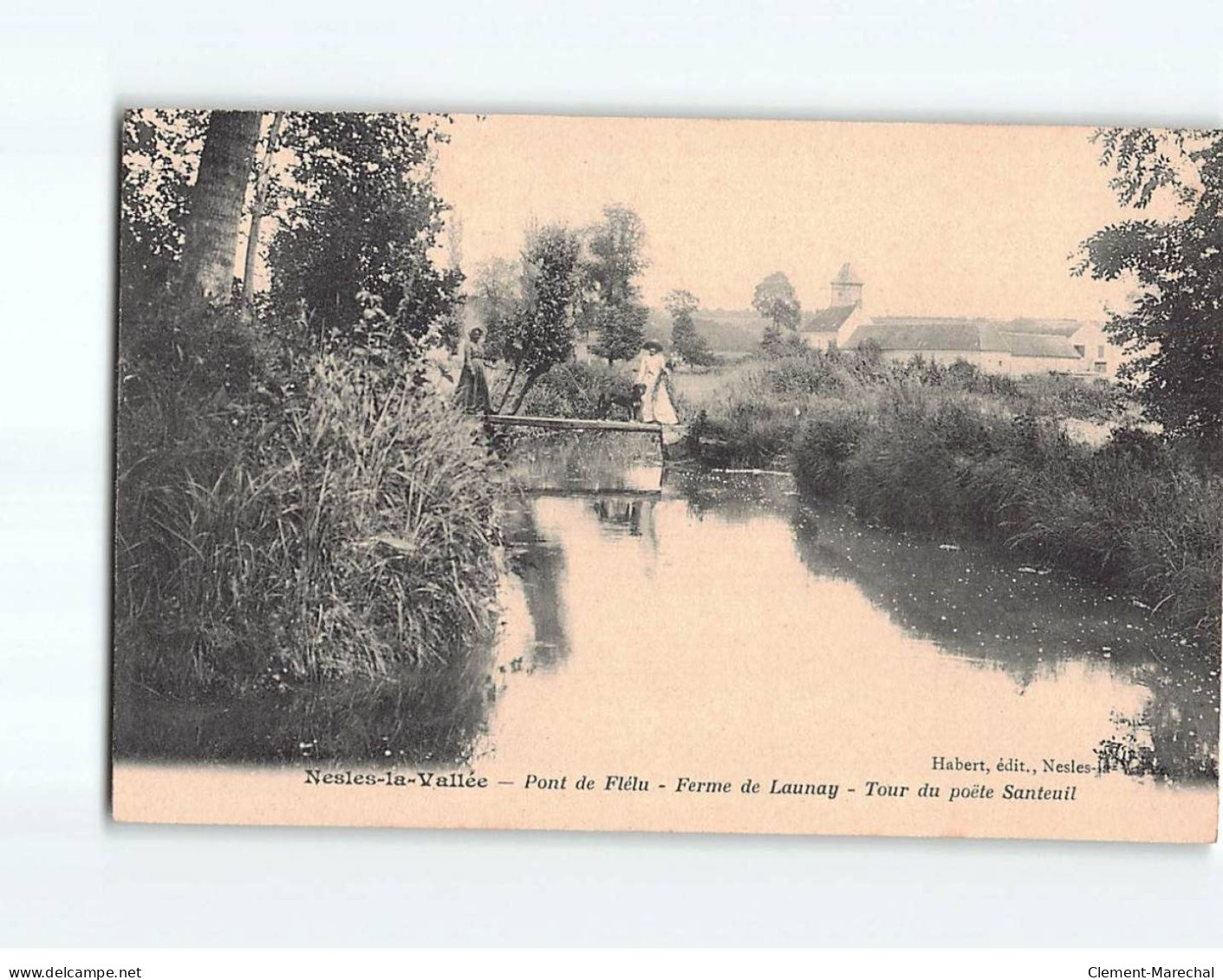NESLES LA VALLEE : Pont De Flélu, Ferme De Launay, Tour Du Poëte Santeuil - Très Bon état - Nesles-la-Vallée