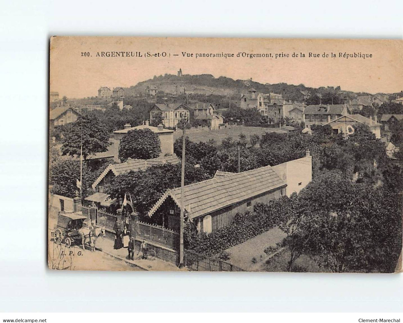 ARGENTEUIL : Vue Panoramique D'Orgemont, Prise De La Rue De La République - état - Argenteuil