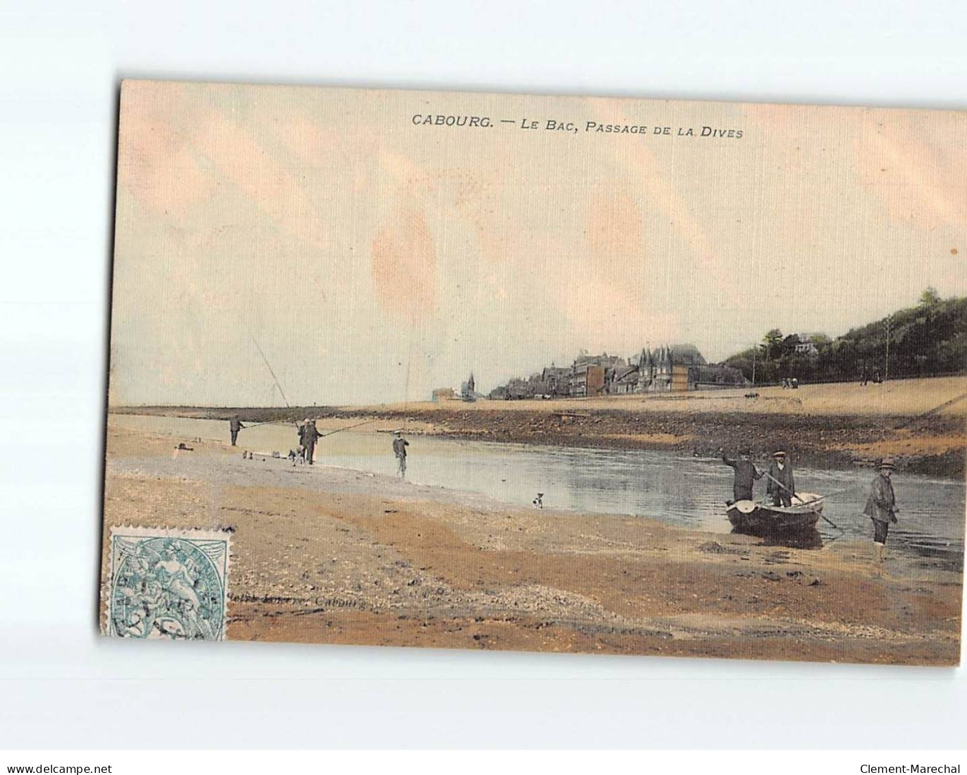 CABOURG : Le Bac, Passage De La Dives - Très Bon état - Cabourg