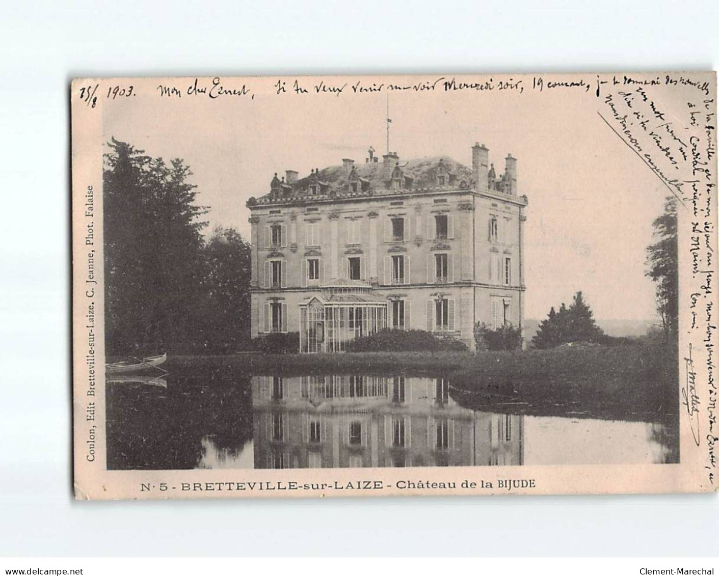 BRETTEVILLE SUR LAIZE : Château De La Bijude - état - Autres & Non Classés