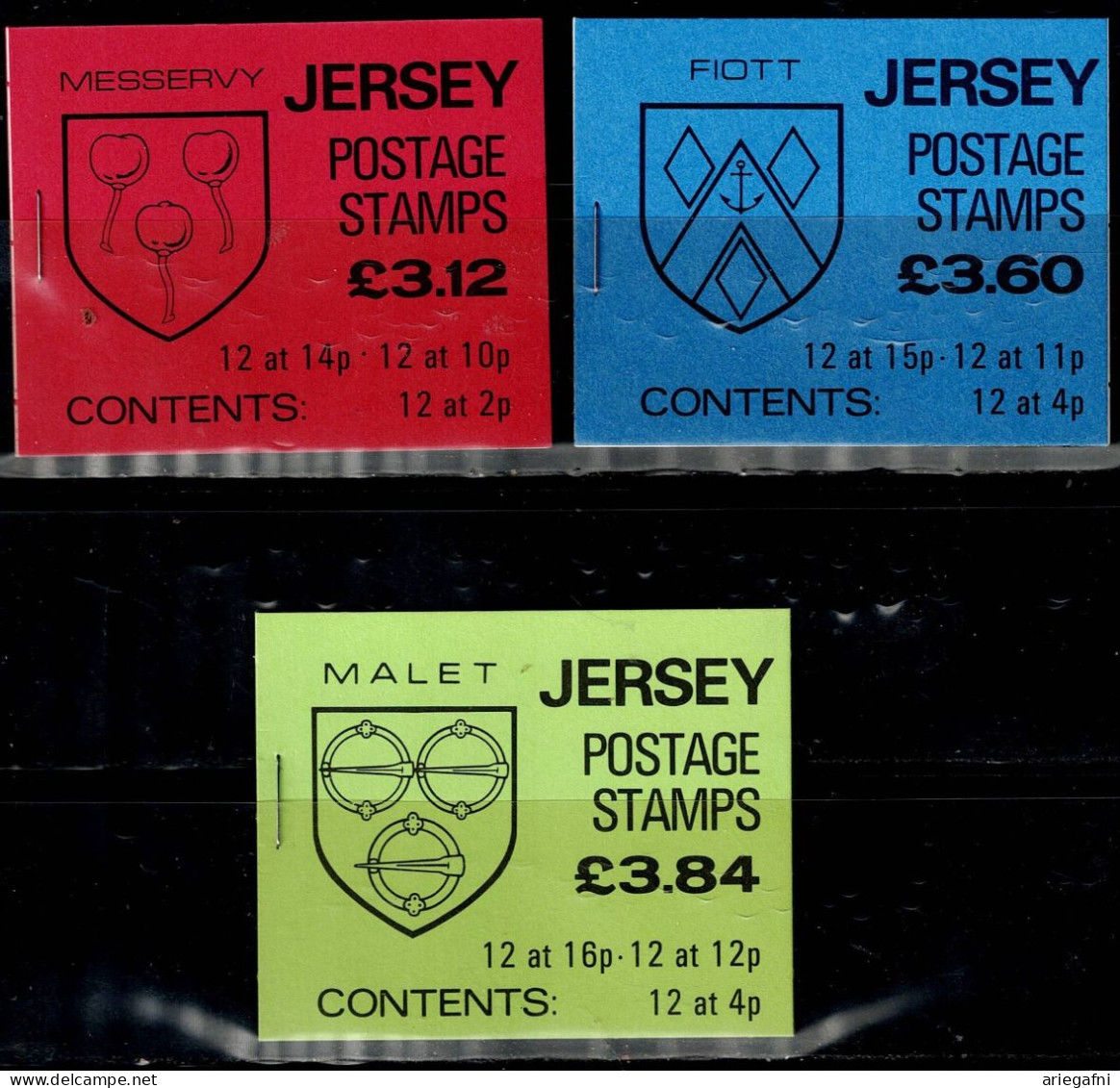 JERSEY 1986-88 POSTAGE STEMPS SET OF 3 BOOKLETS MNH VF!! - Jersey