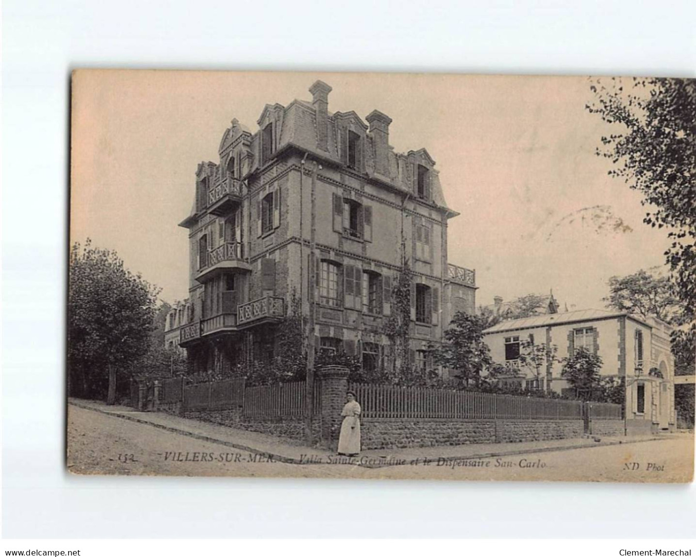 VILLERS SUR MER : Villa Sainte-Germaine Et Le Dispensaire San Carlo - état - Villers Sur Mer