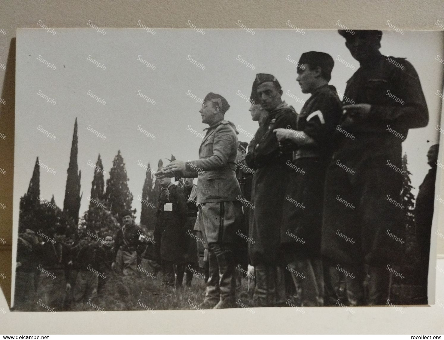 Italia Foto DE BIANCHI Verona. Militari Fascisti. Parla Il Comandante Cent. Russo. - Verona