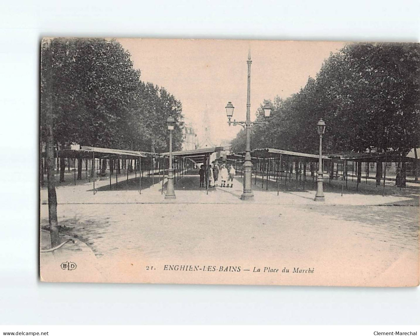 ENGHIEN LES BAINS : La Place Du Marché - Très Bon état - Enghien Les Bains