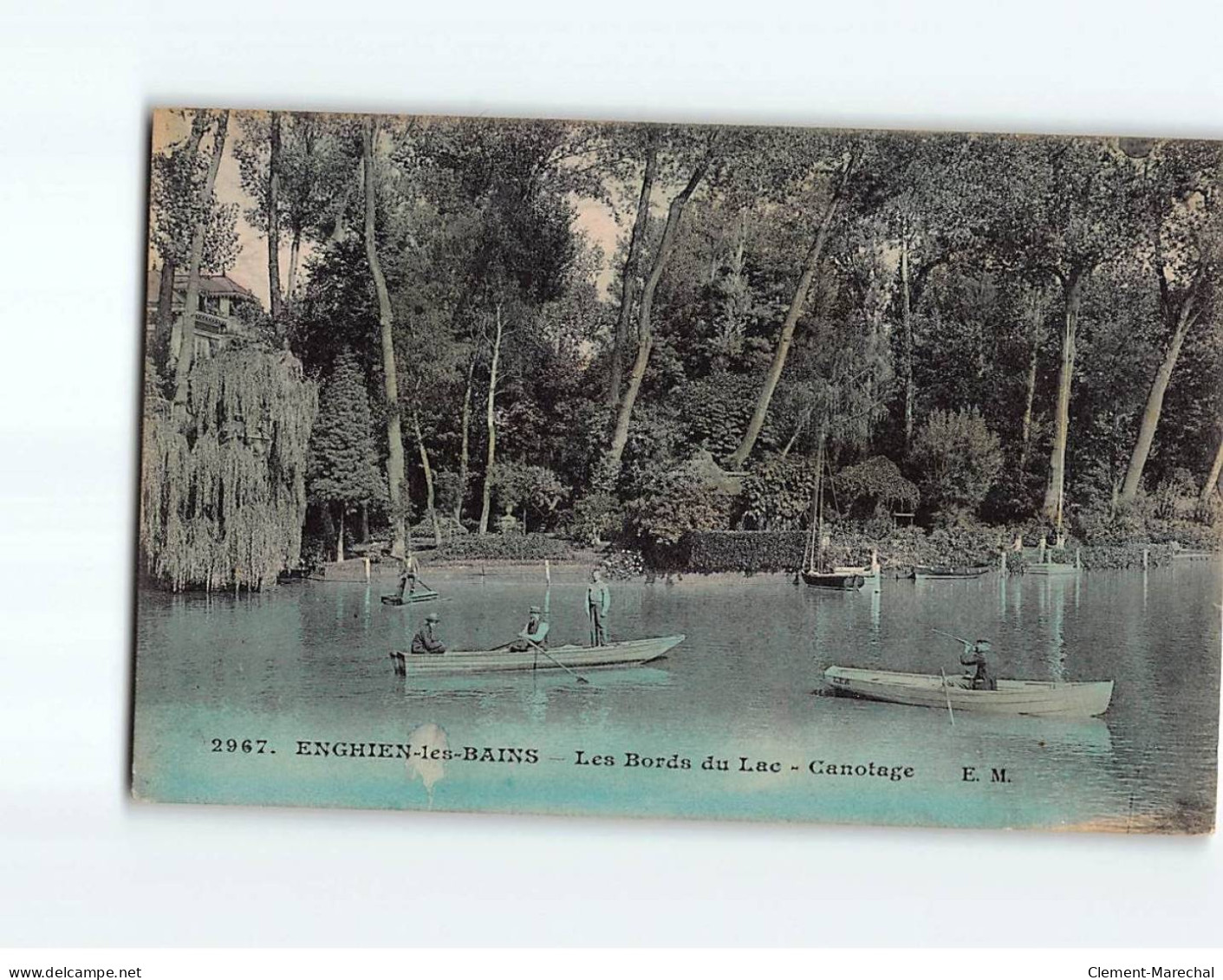 ENGHIEN LES BAINS : Les Bords Du Lac, Canotage - état - Enghien Les Bains