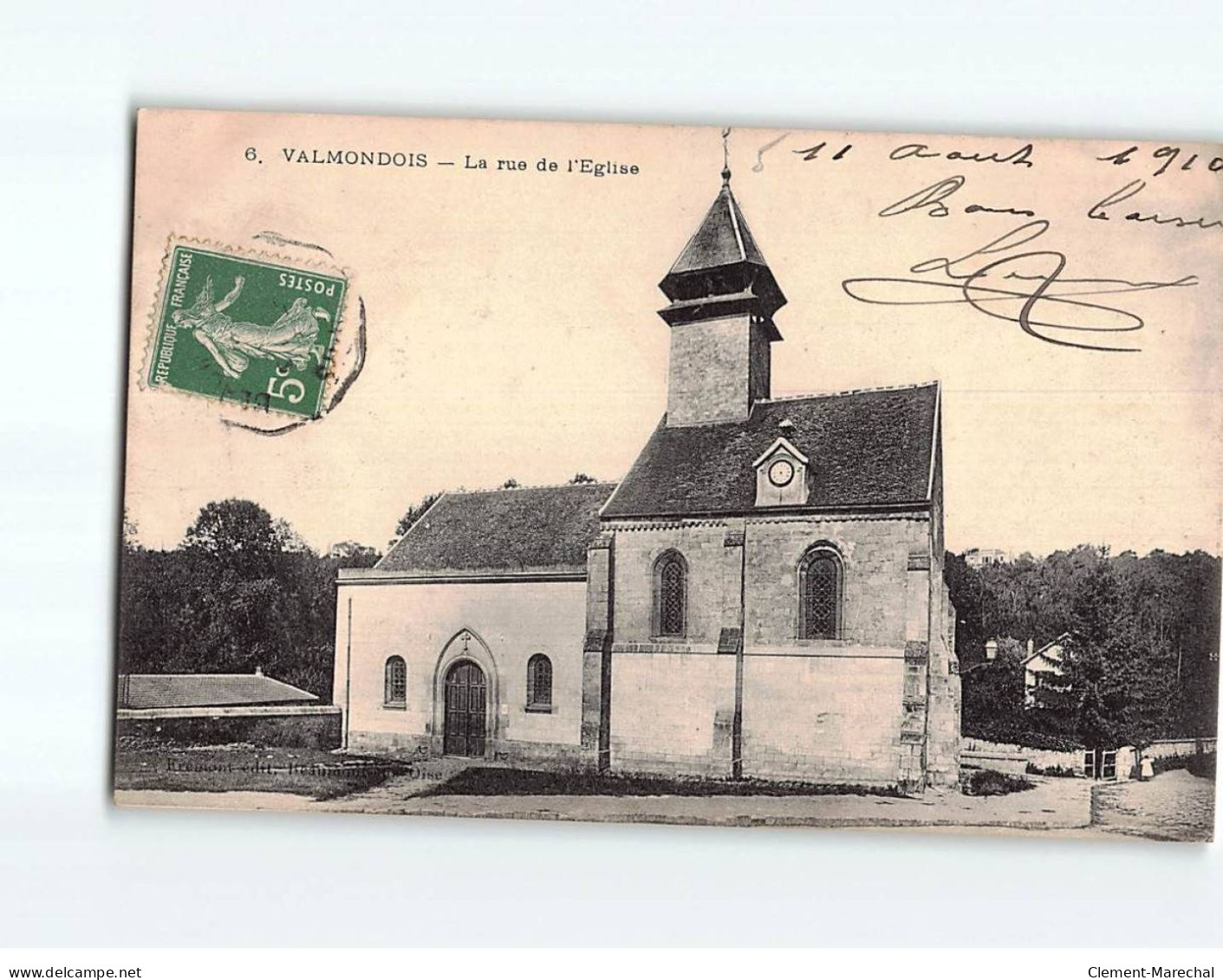 VALMONDOIS : La Rue De L'Eglise - Très Bon état - Valmondois