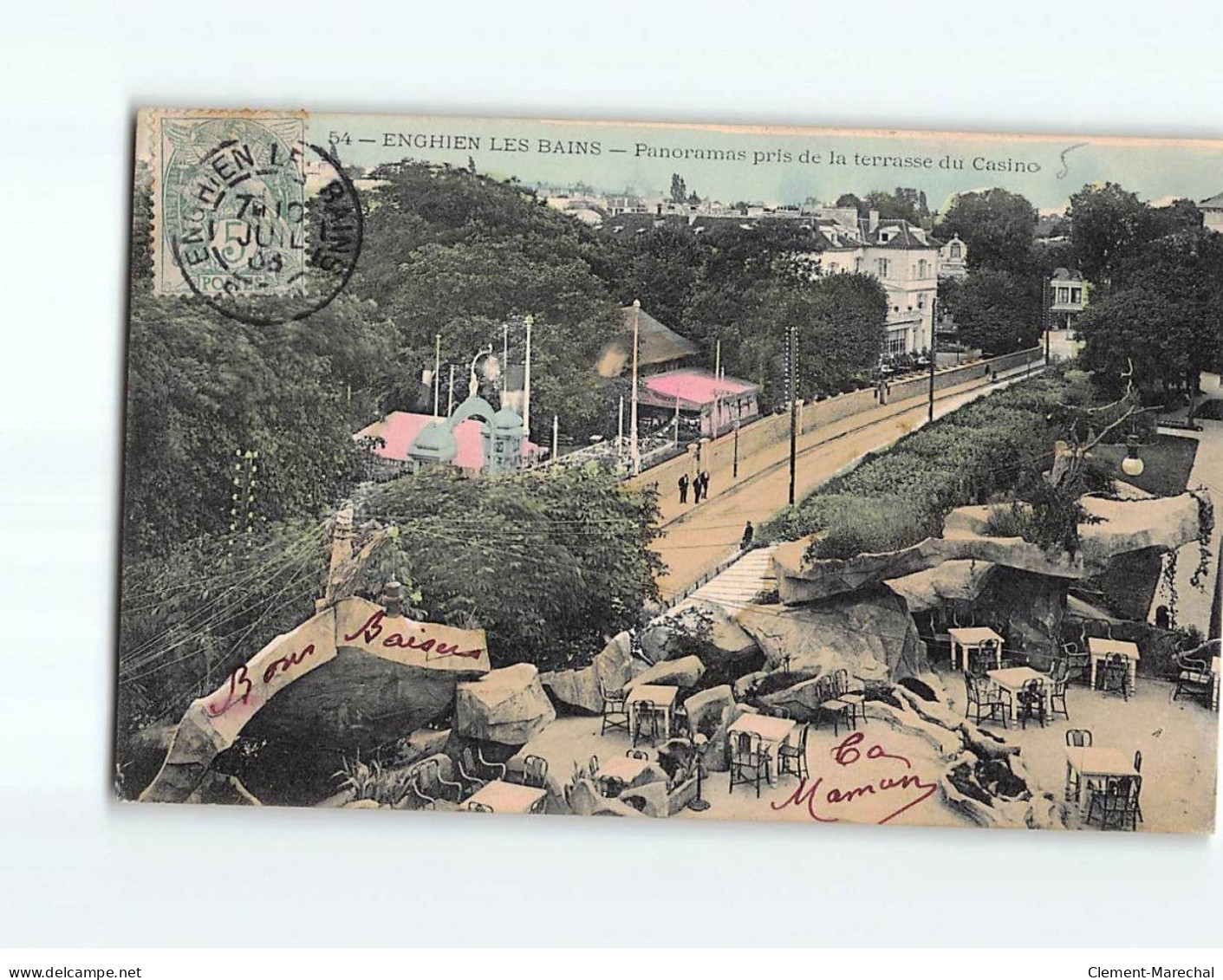 ENGHIEN LES BAINS : Panorama Pris De La Terrasse Du Casino - état - Enghien Les Bains