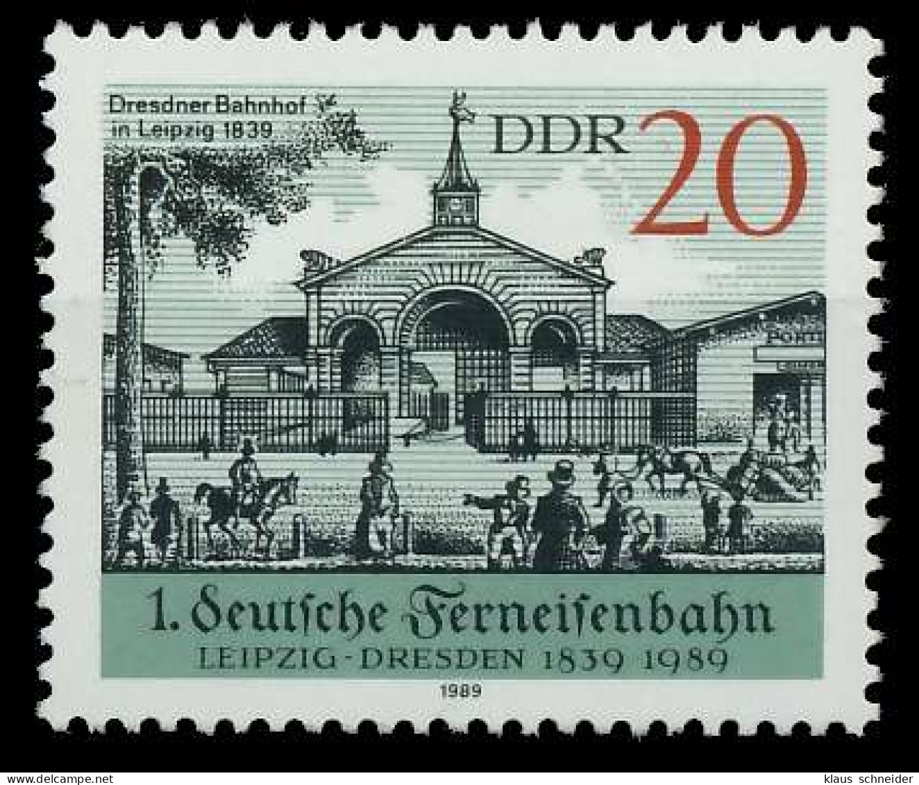 DDR 1989 Nr 3239 Postfrisch SB752AE - Nuovi