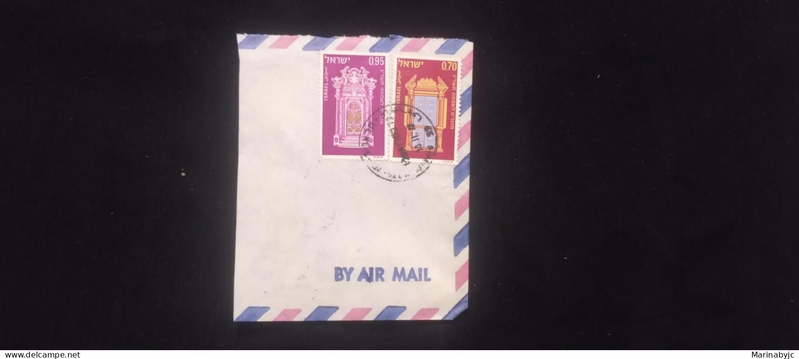 C) 566, 567. 1972. ISRAEL. STAMP ON PARMA AND REGGIA EMILIA AIR MAIL SHEET, 17TH CENTURY. TZ. AU. USED. - Otros - Asia