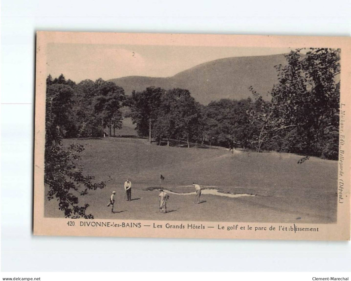 DIVONNE LES BAINS : Le Golf Et Le Parc De L'établissement - Très Bon état - Divonne Les Bains