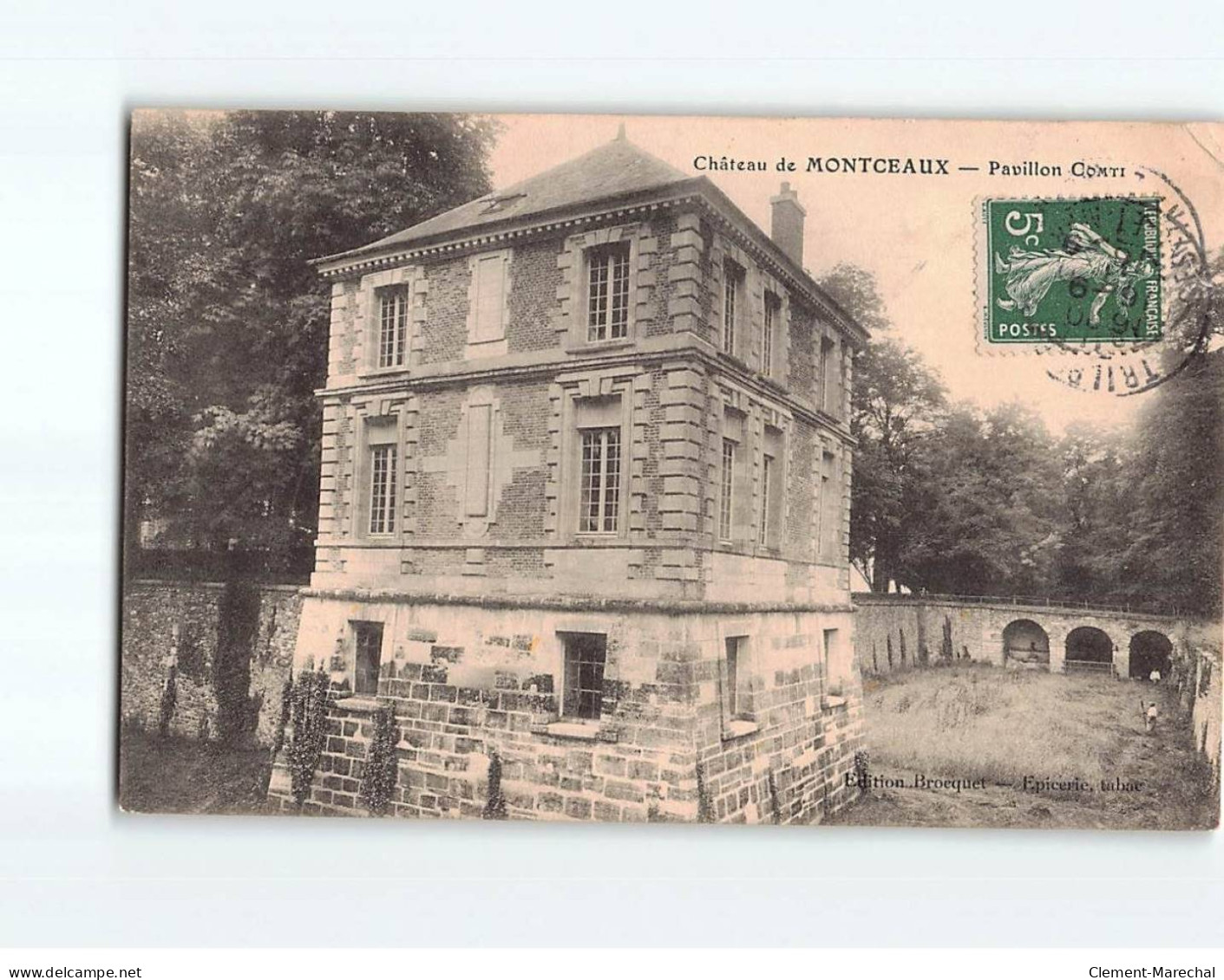 Château De MONTCEAUX : Pavillon Comti - état - Zonder Classificatie