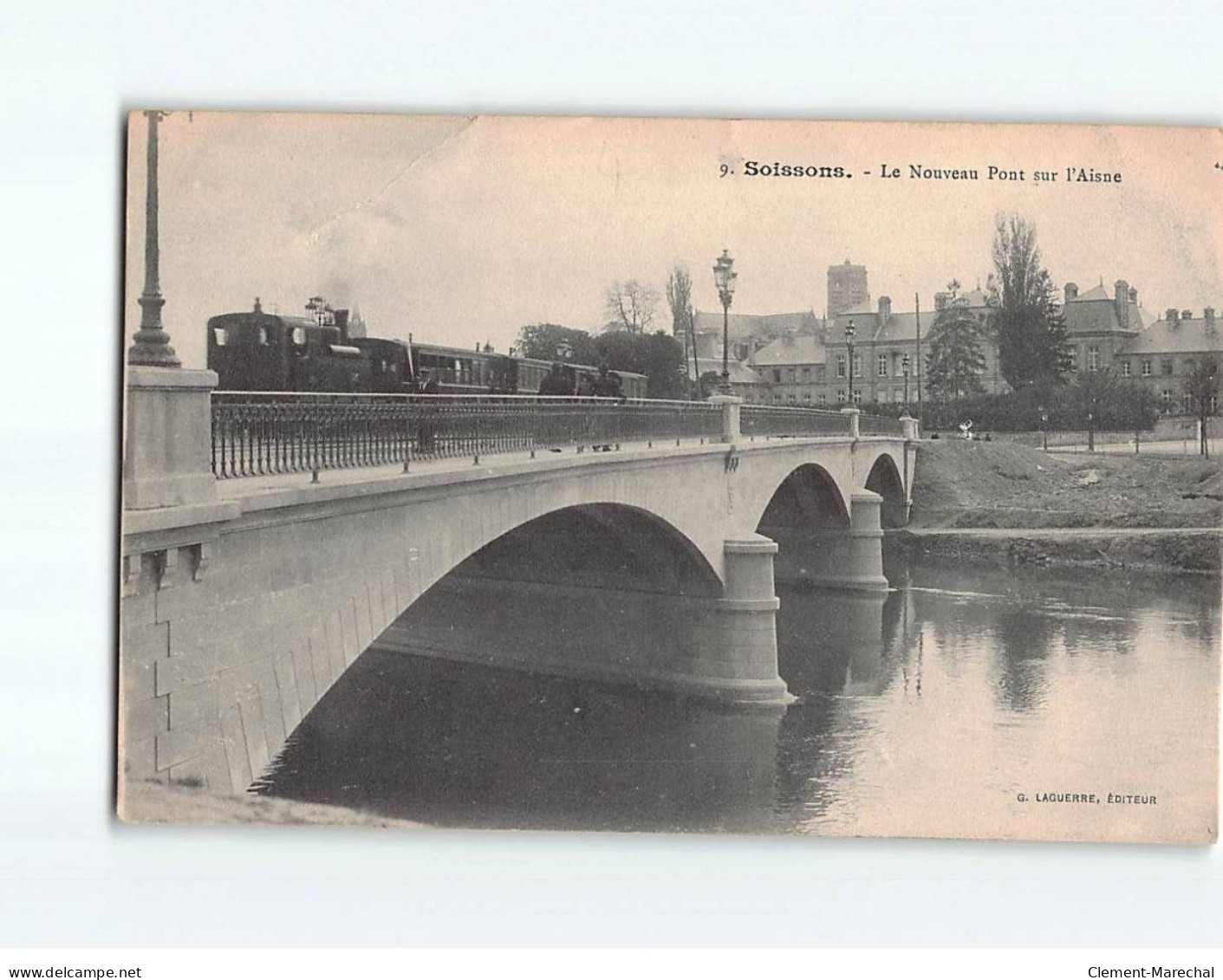 SOISSONS : Le Nouveau Pont Sur L'Aisne - état - Soissons