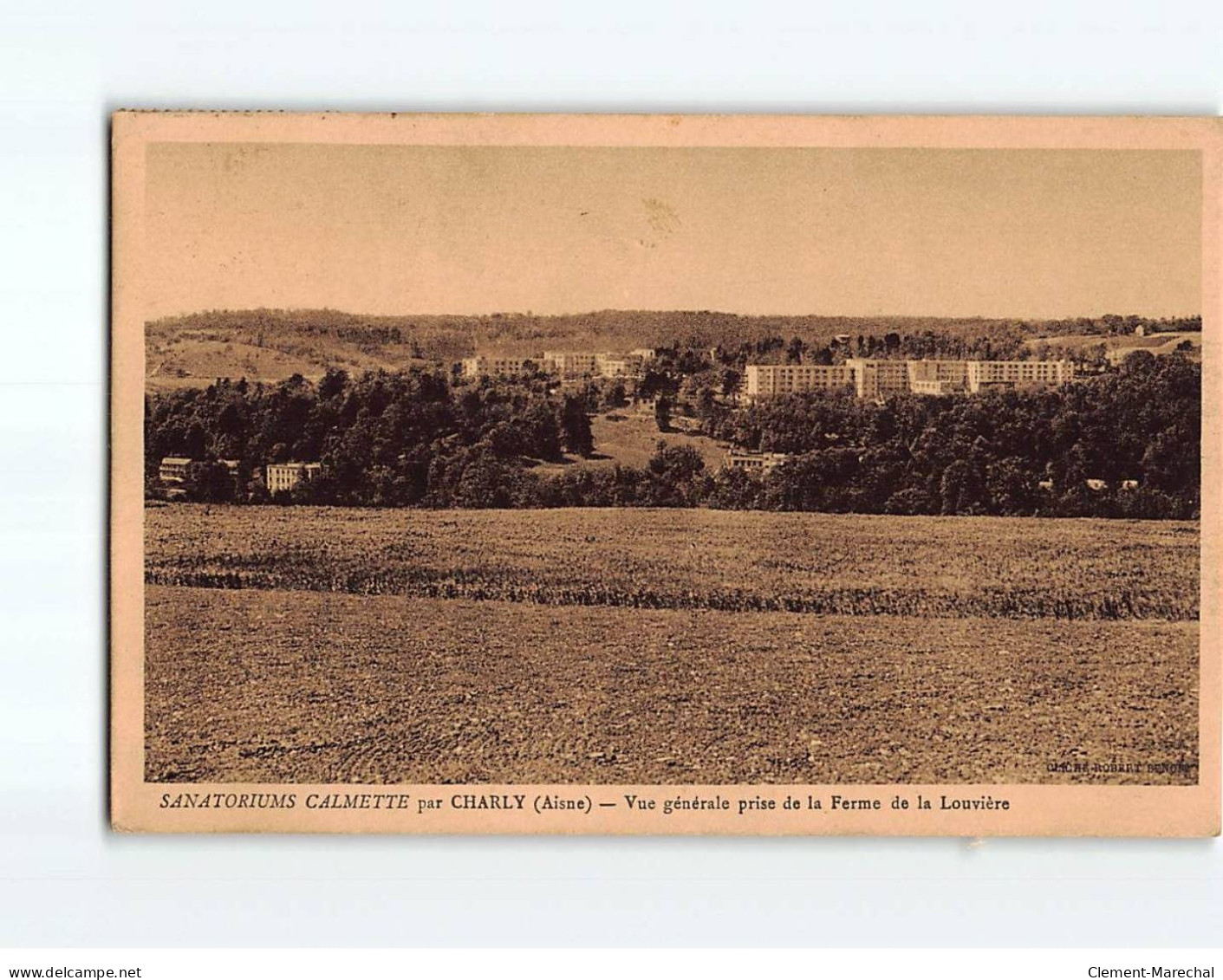 Sanatoriums Calmette Par Charly, Vue Générale Prise De La Ferme De La Louvière - état - Other & Unclassified