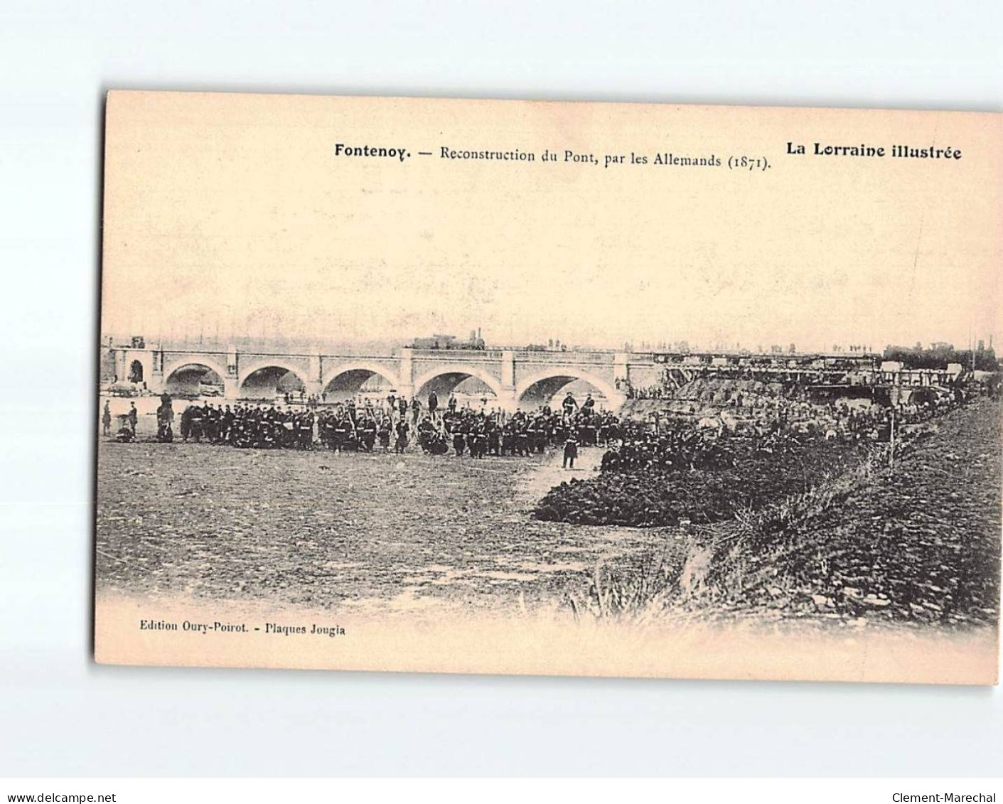 FONTENOY : Reconstruction Du Pont Par Les Allemands - Très Bon état - Altri & Non Classificati