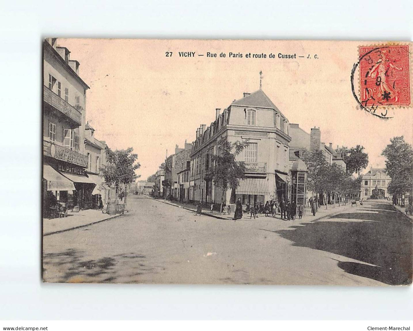 VICHY : Rue De Paris Et Route De Cusset - état - Vichy