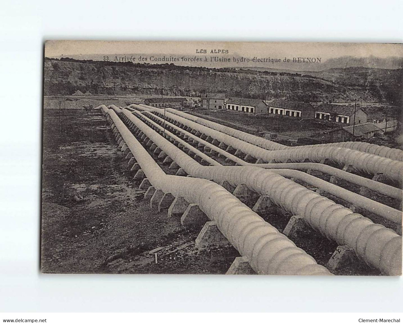 Arrivée Des Conduites Forcées à L'Usine Hydro-électrique De BEYNON - Très Bon état - Autres & Non Classés