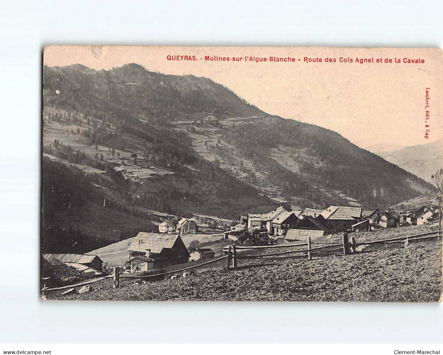 QUEYRAS : Molines Sur L'Algue-blanche, Route Des Cols Agnel Et De La Cavale - état - Otros & Sin Clasificación