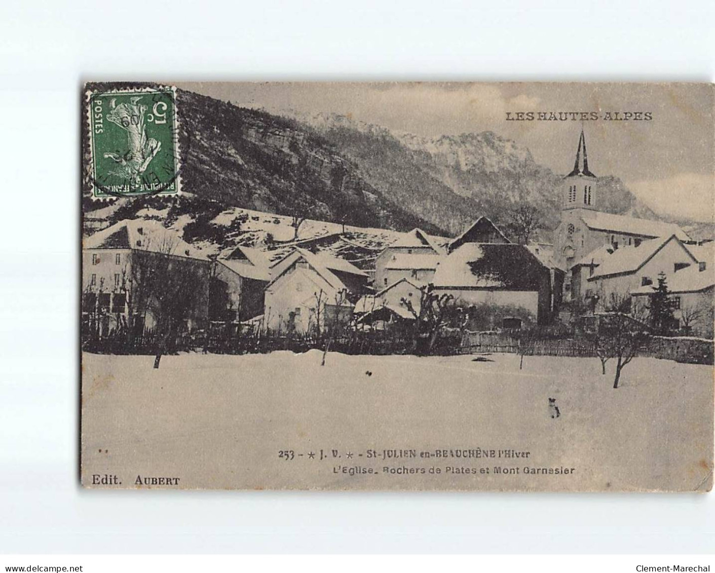 SAINT JULIEN EN BEAUCHENE : L'Eglise, Rochers De Plates Et Mont Garnesier - état - Autres & Non Classés