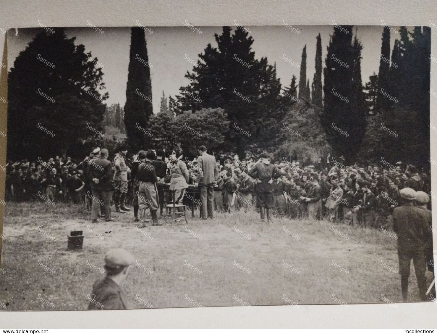 Italia Foto DE BIANCHI Verona. Militari Fascisti. Gli....... Al Duce. - Verona