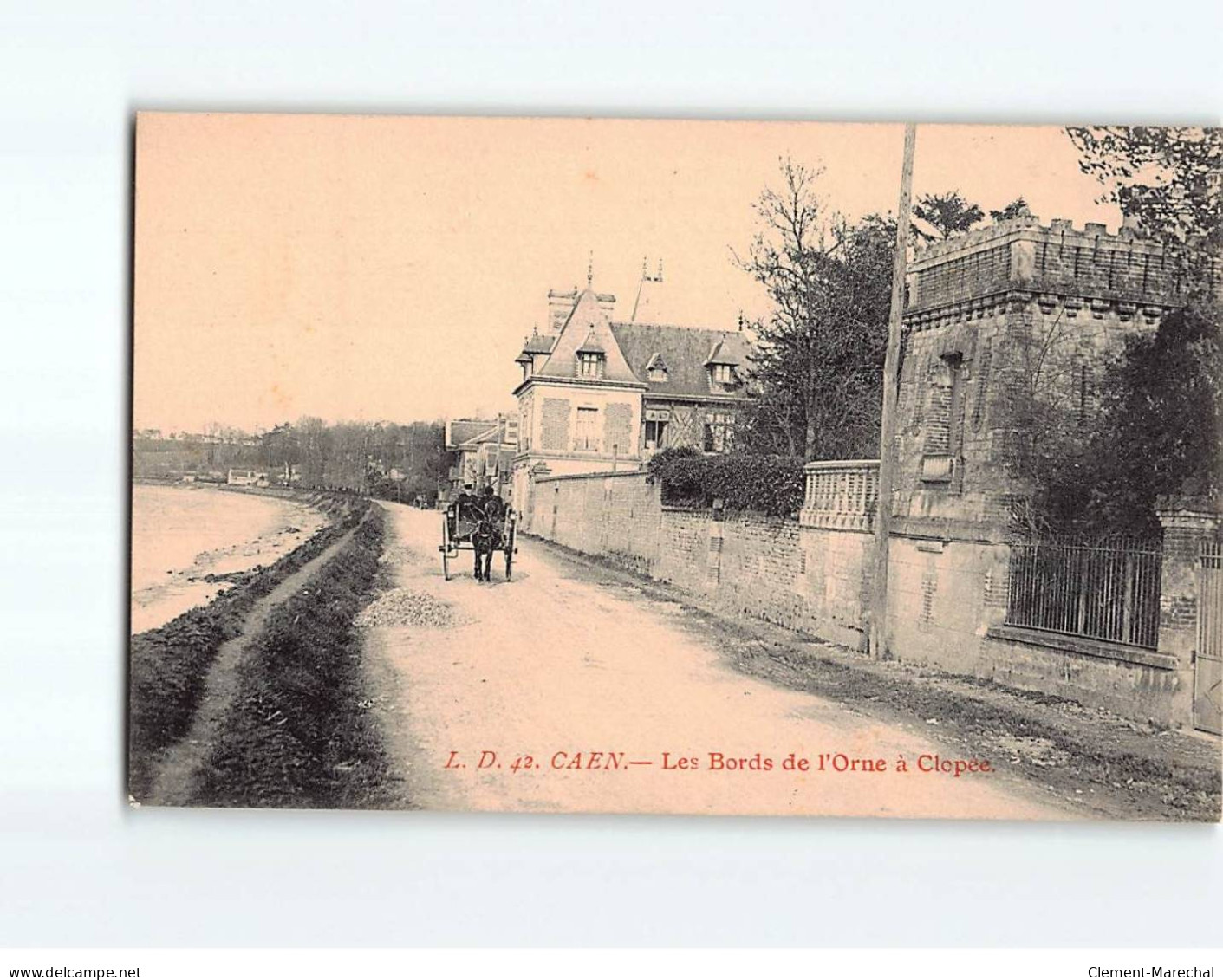 CAEN : Les Bords De L'Orne à Clopée - Très Bon état - Caen