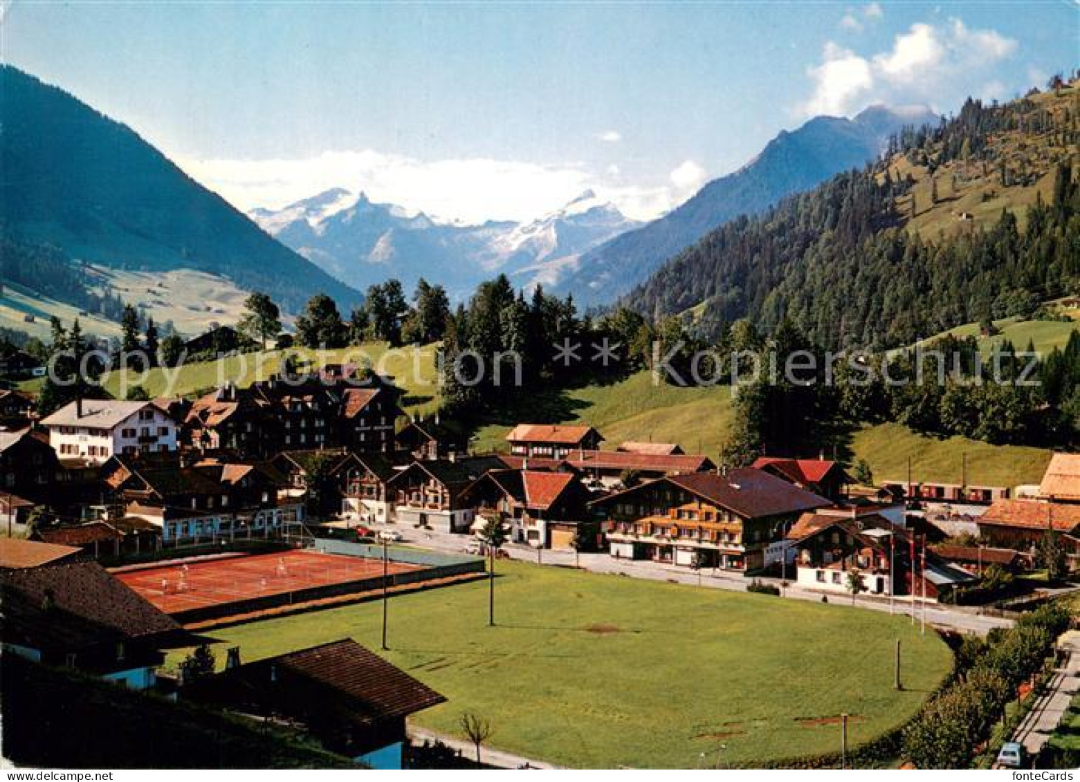 13755469 Gstaad BE Panorama Mit Oldenhorn  - Altri & Non Classificati