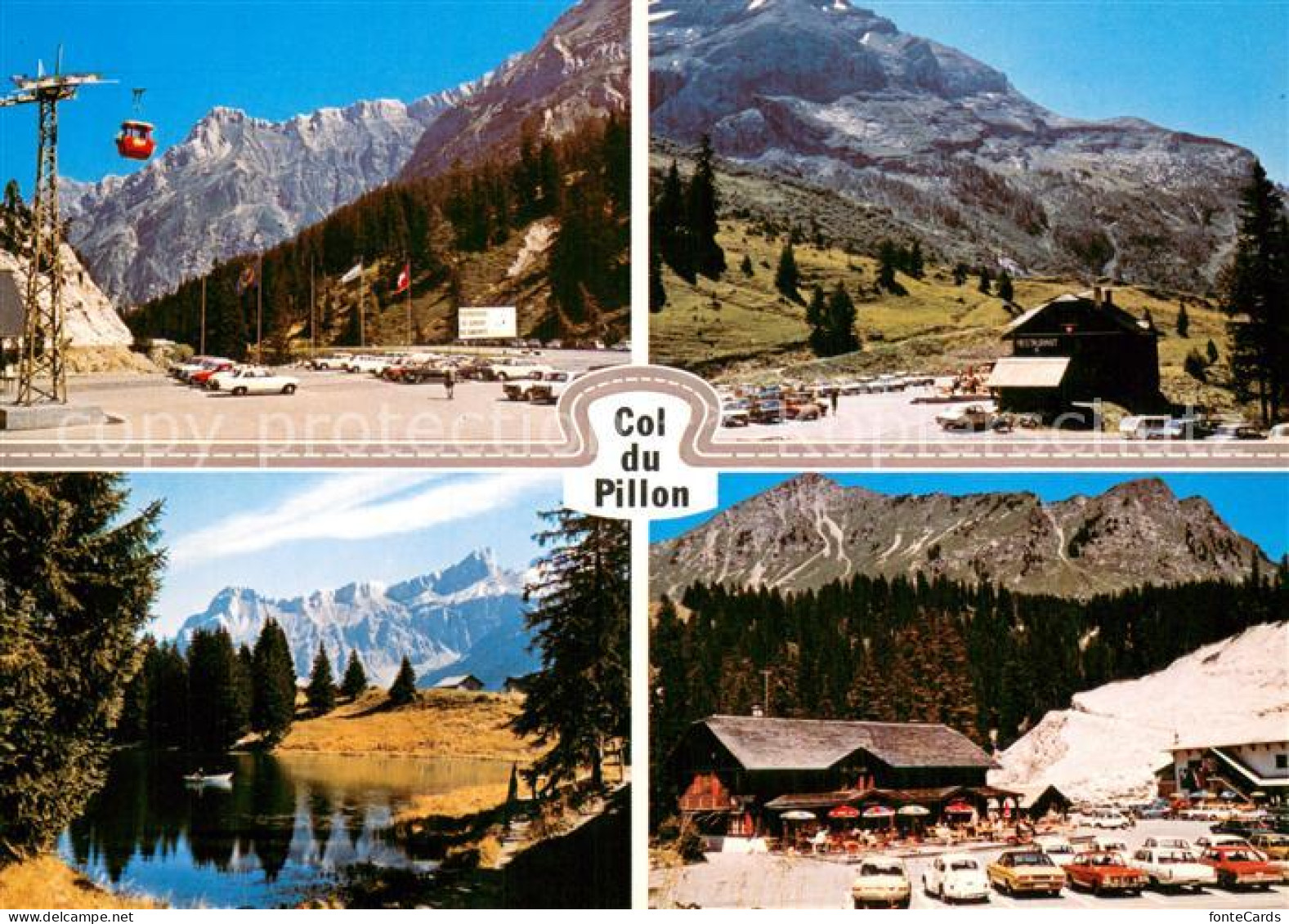 13755439 Col Du Pillon Seilbahn Bazar Col Du Pillon Panorama Col Du Pillon - Andere & Zonder Classificatie