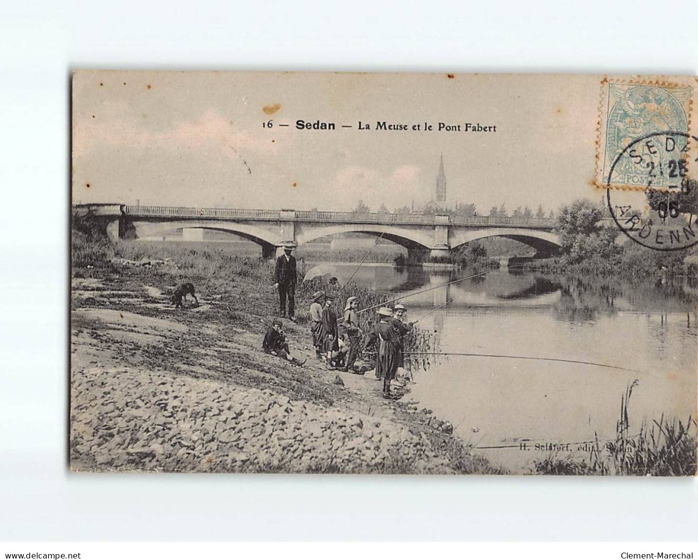 SEDAN : La Meuse Et Le Pont Fabert - état - Sedan