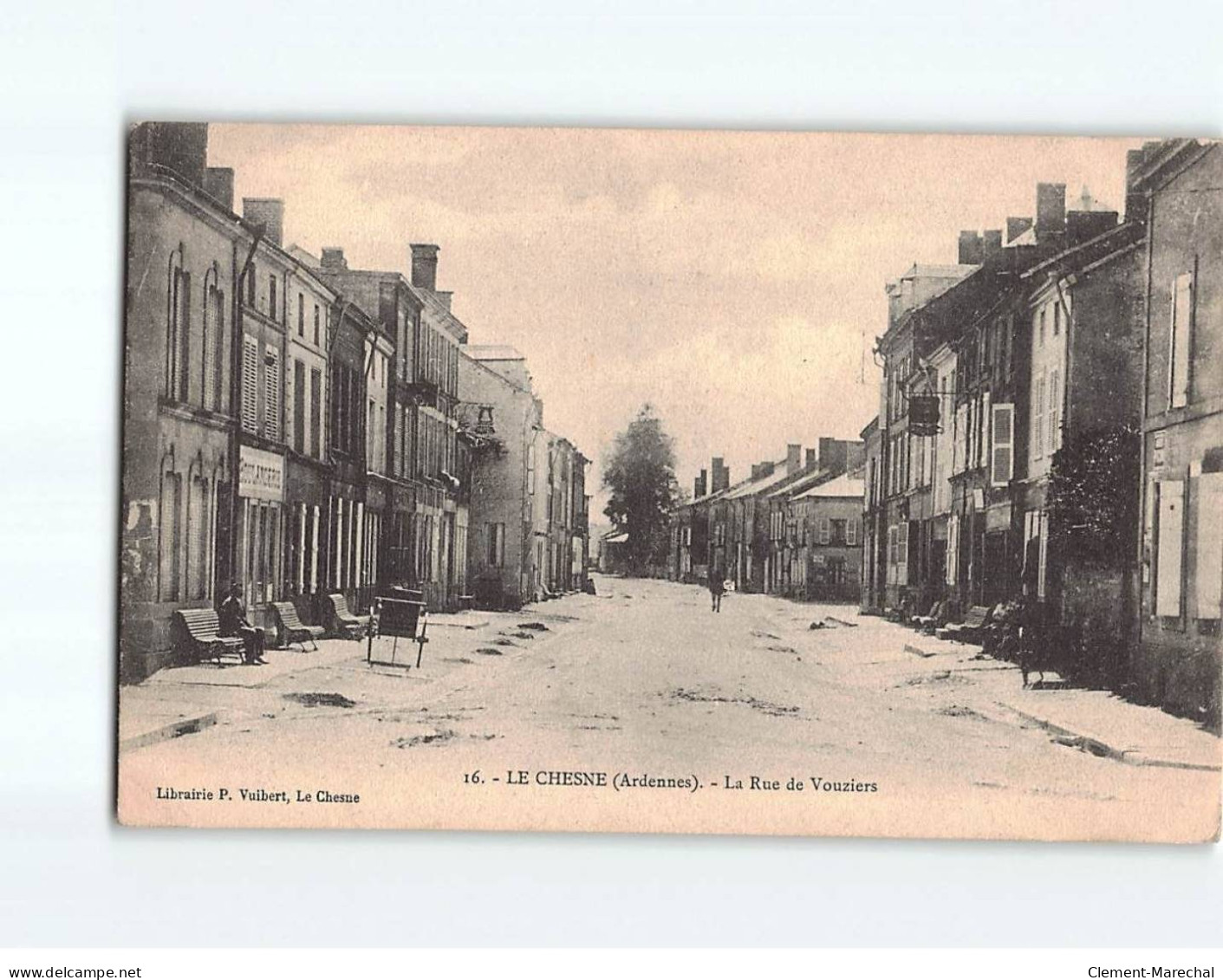 LE CHESNE : La Rue De Vouziers - état - Le Chesne