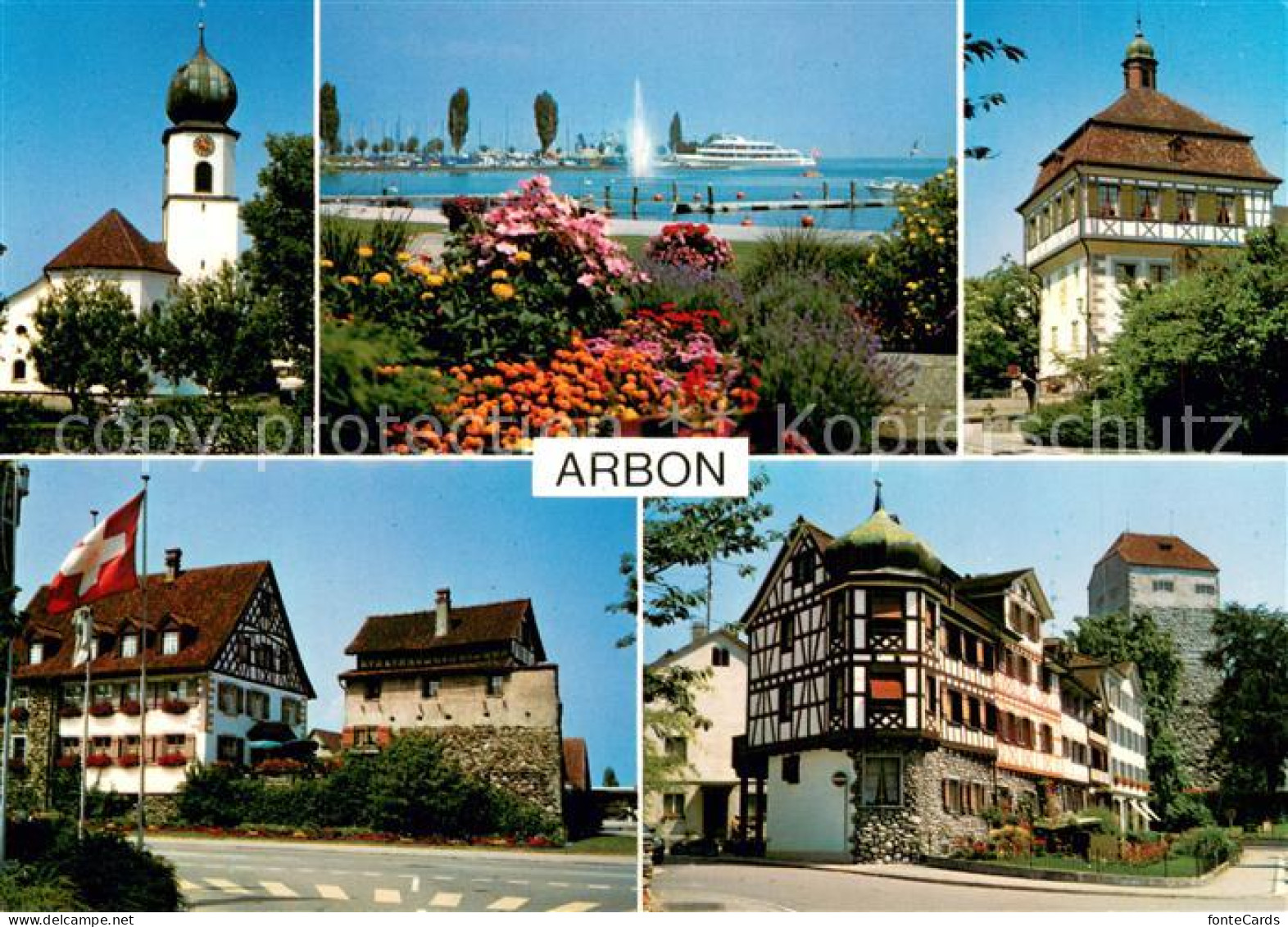 13755327 Arbon  TG Kirche Bodensee Teilansichten  - Autres & Non Classés