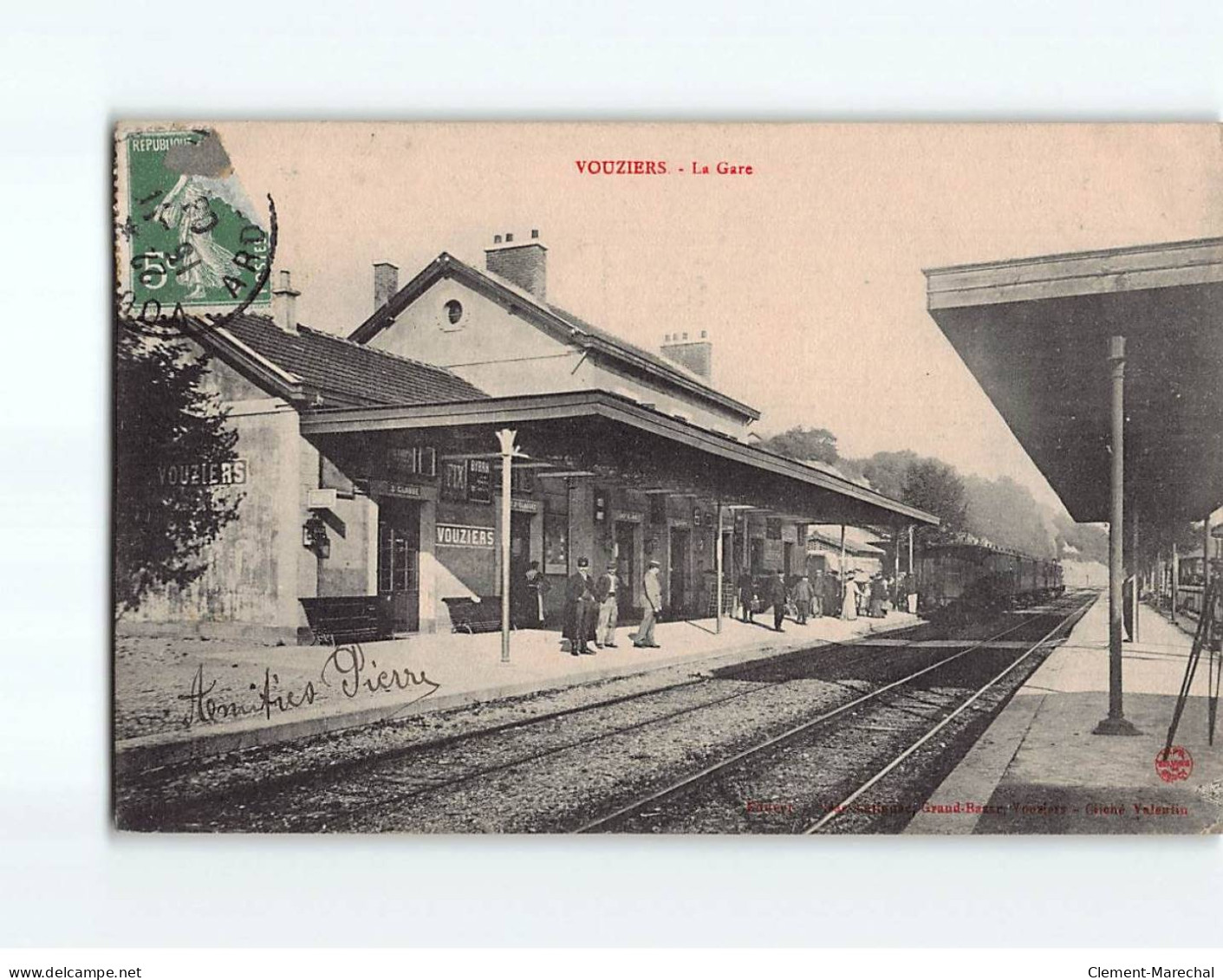 VOUZIERS : La Gare - état - Vouziers