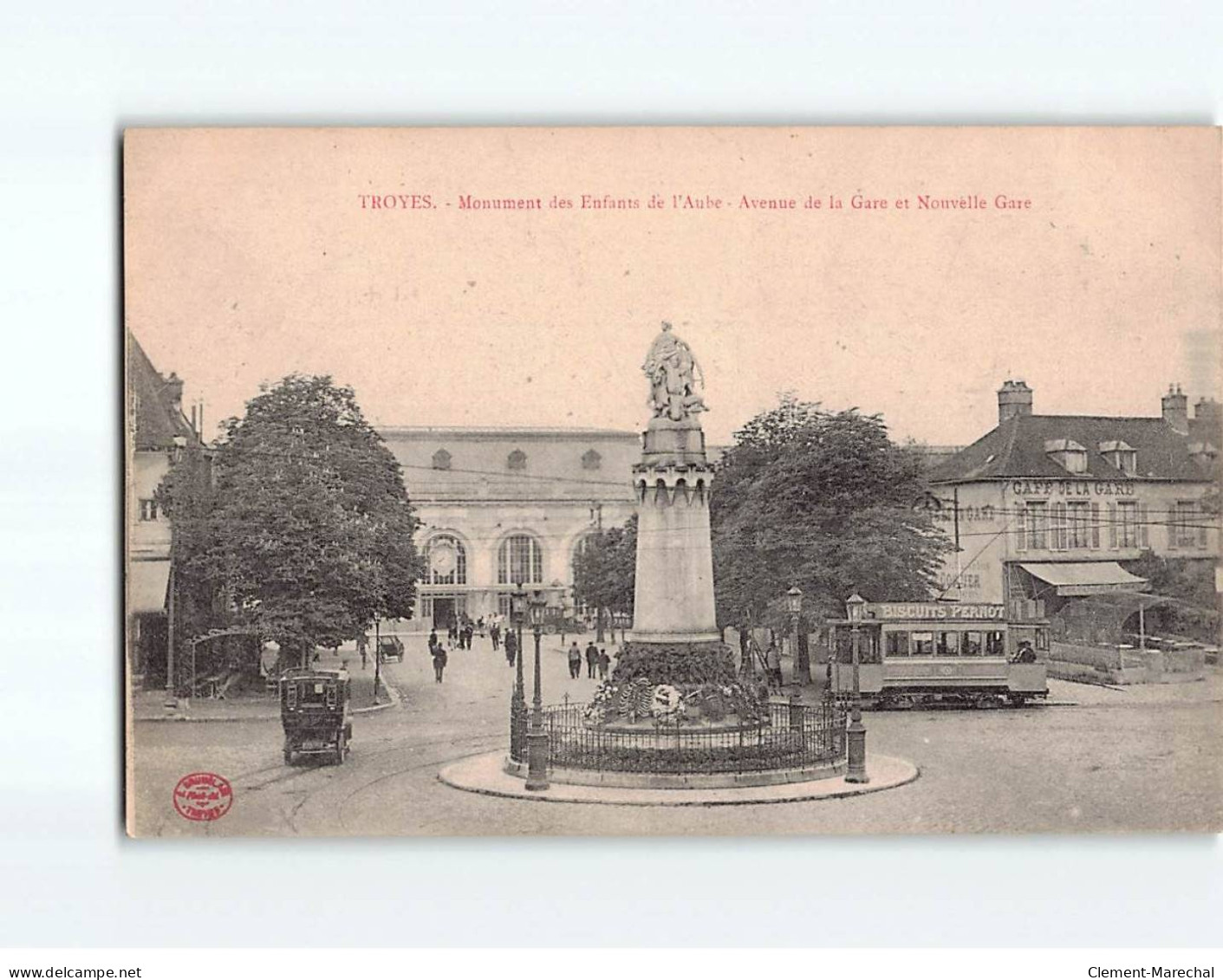 TROYES : Monument Des Enfants De L'Aube, Avenue De La Gare Et Nouvelle Gare - Très Bon état - Troyes