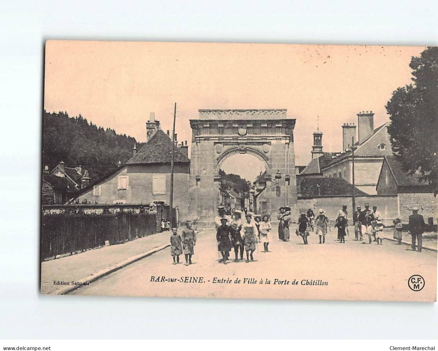 BAR SUR SEINE : Entrée De Ville à La Porte De Châtillon - Très Bon état - Bar-sur-Seine