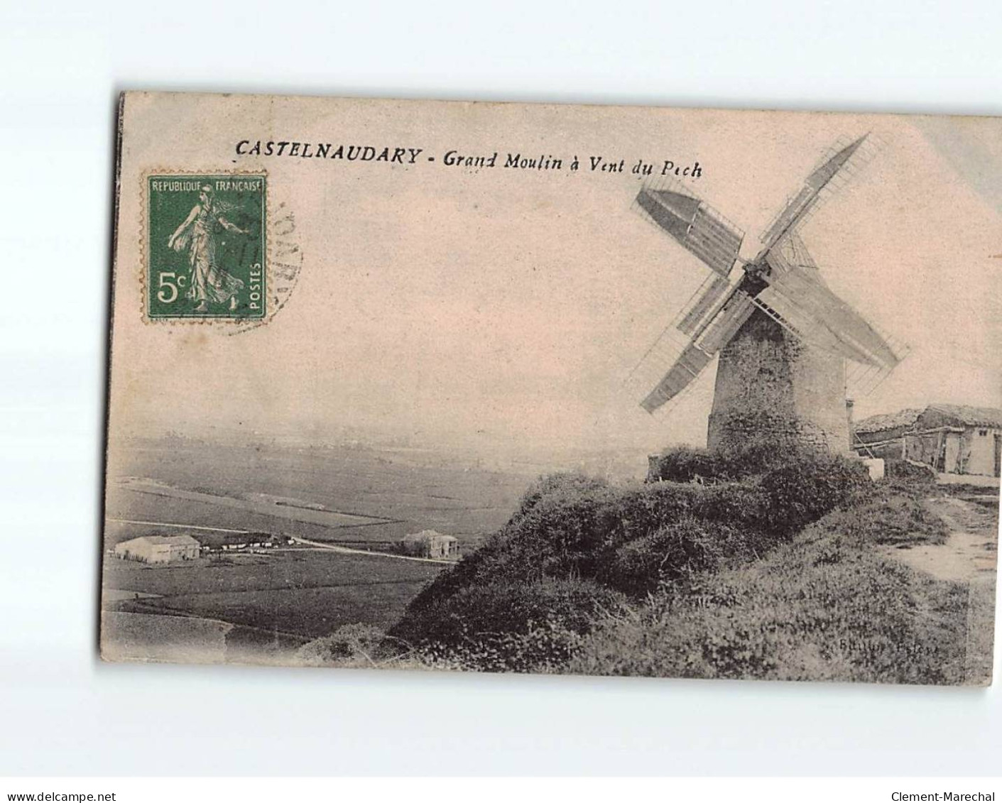 CASTELNAUDARY : Grand Moulin à Vent Du Pech - état - Castelnaudary