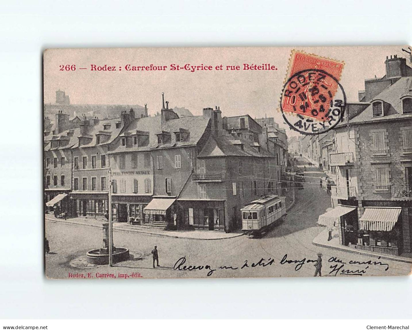 RODEZ : Carrefour Saint-Cyrice Et Rue Béteille - état - Rodez