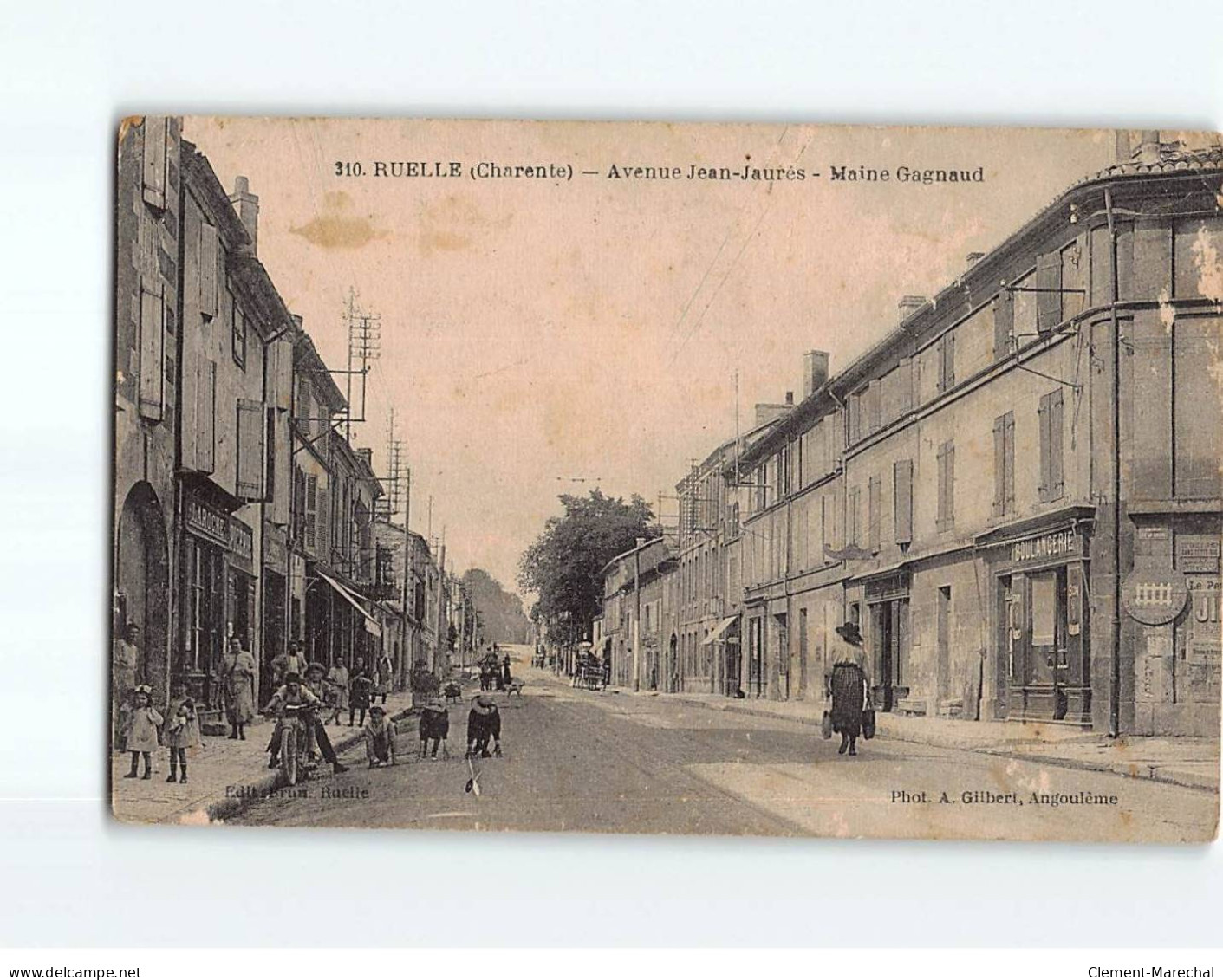 RUELLE : Avenue Jean-Jaurès, Maine-Gagnaud - état - Andere & Zonder Classificatie