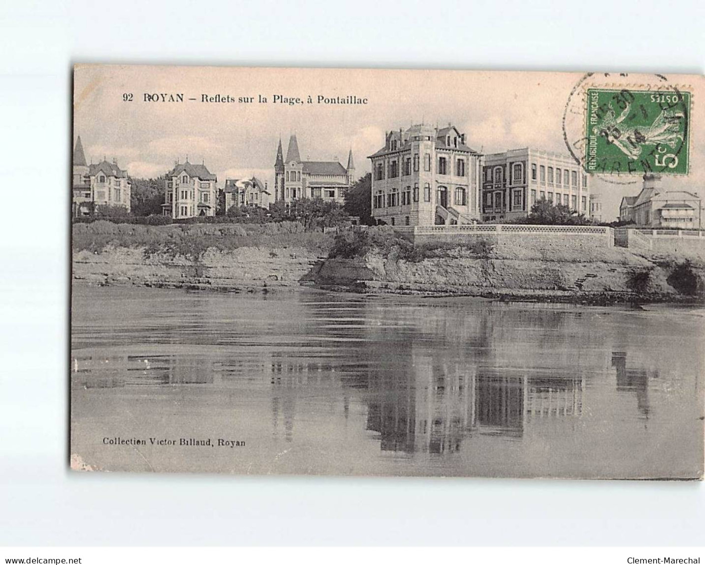 ROYAN : Reflets Sur La Plage, à Pontaillac - état - Royan