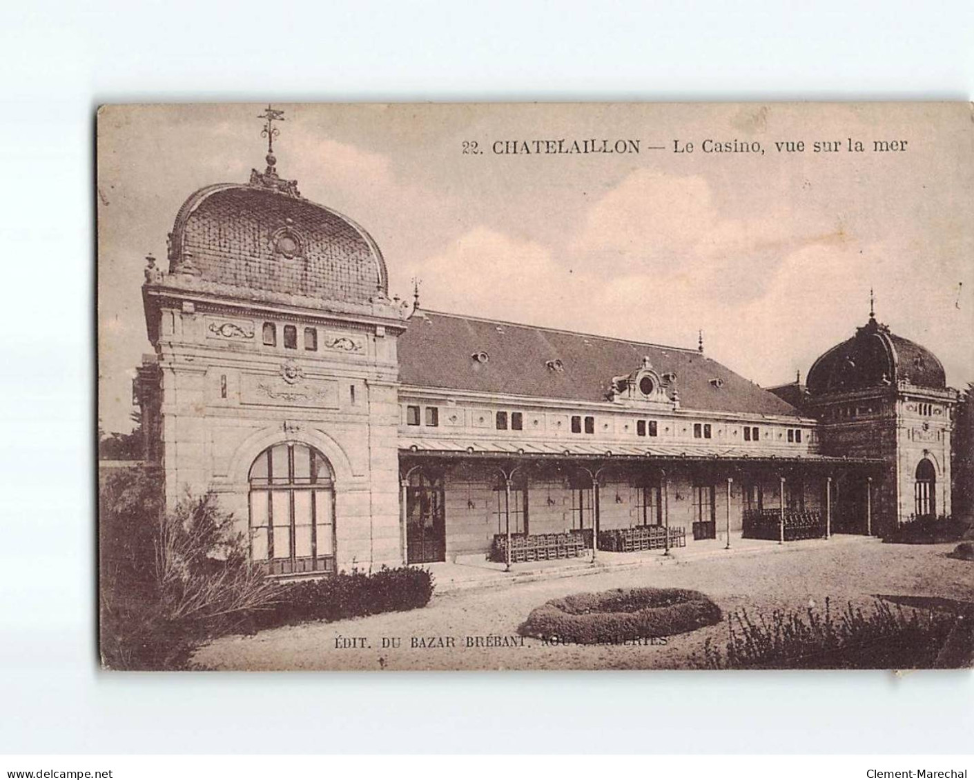 CHATELAILLON : Le Casino, Vue Sur La Mer - état - Châtelaillon-Plage