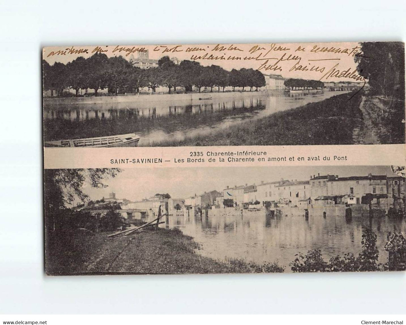 SAINT SAVINIEN : Les Bords De La Charente En Amont Et En Aval Du Pont - état - Autres & Non Classés