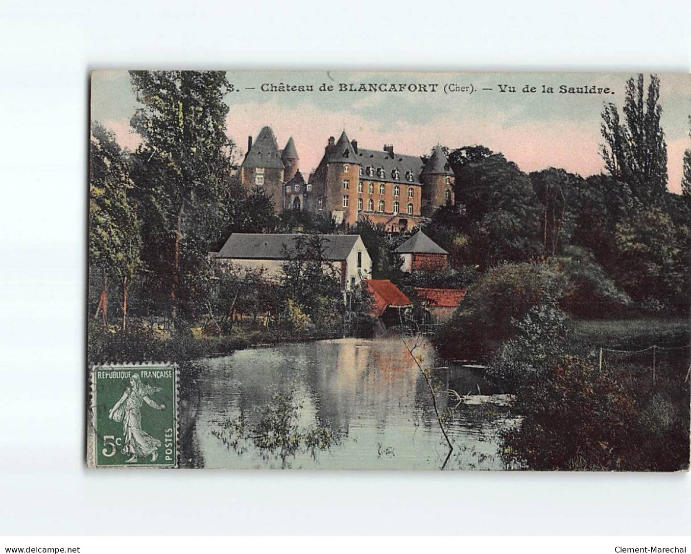 Château De BLANCAFORT : Vue De La Sauldre - état - Other & Unclassified
